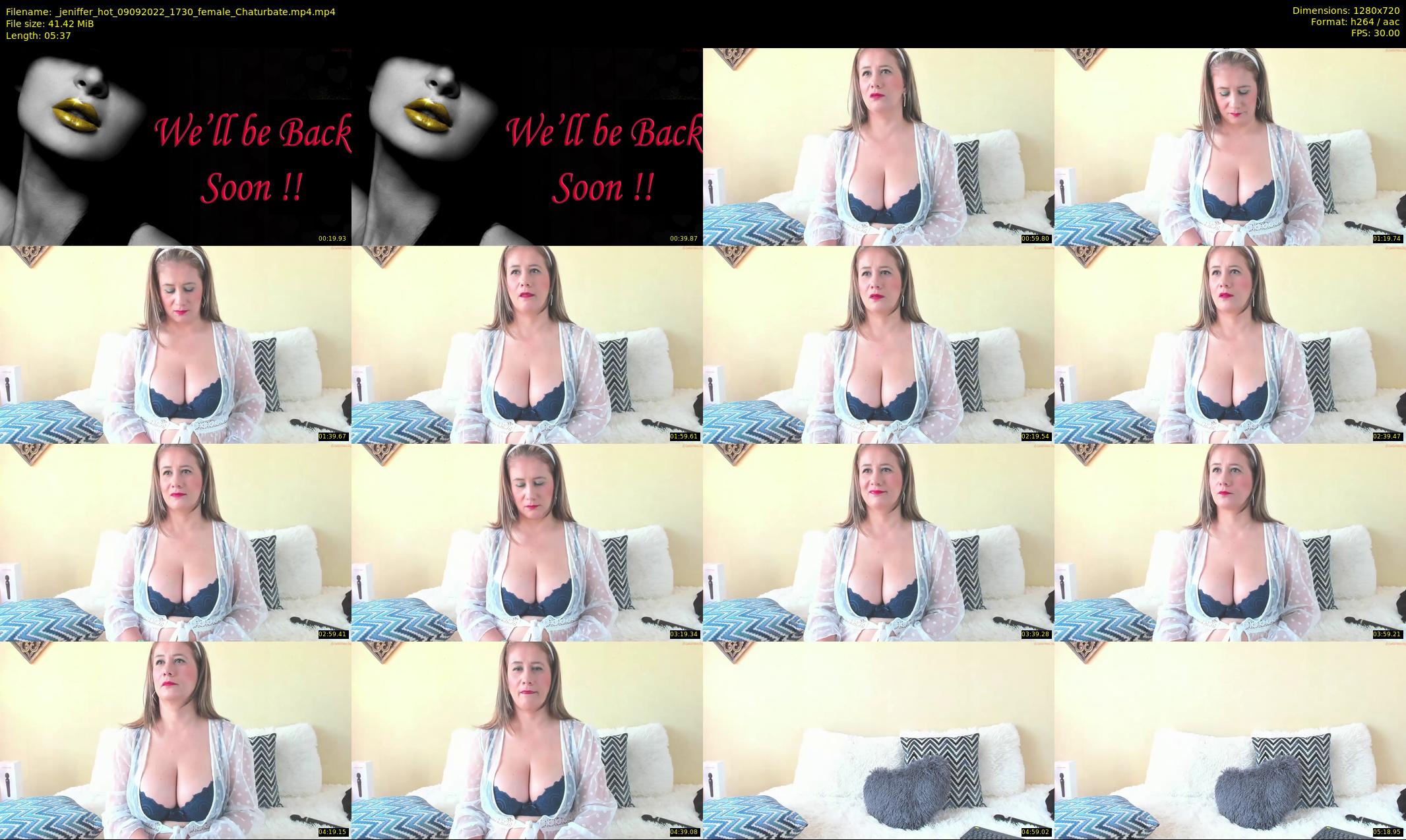 _jeniffer_hot — 6 minute Chaturbate female cam show recording, 720p, Sep 9, 2022