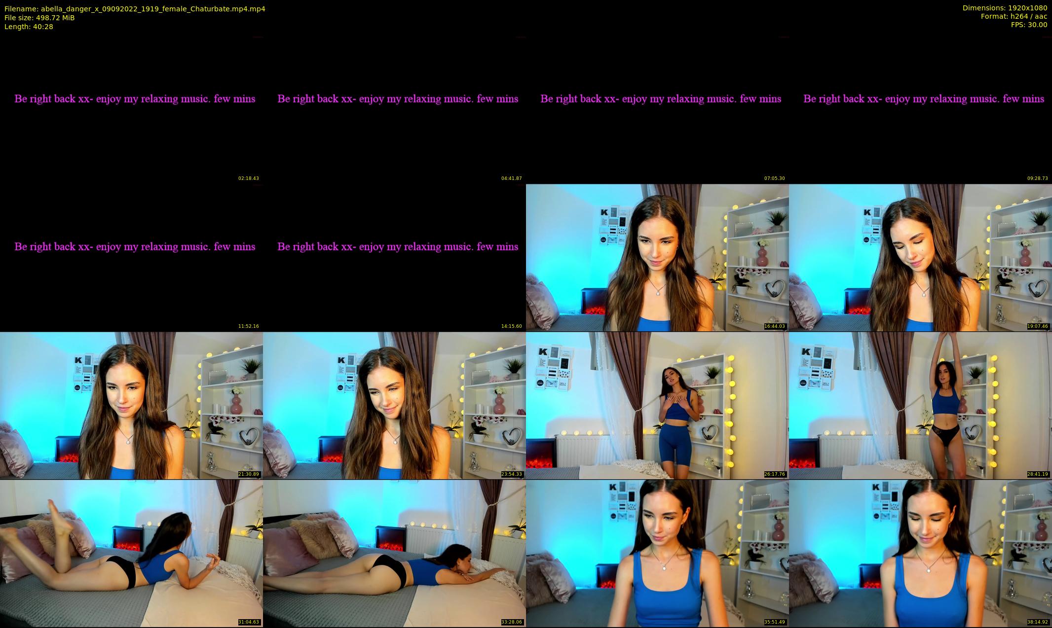 abella_danger_x — 41 minute Chaturbate female cam show recording, 1080p, Sep 9, 2022