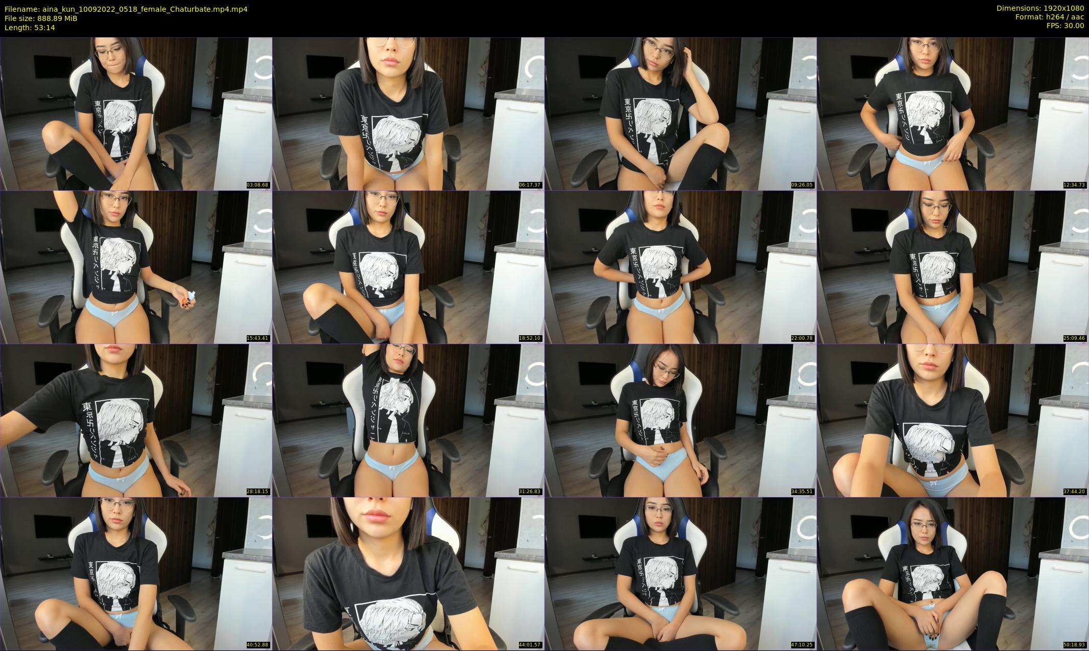 aina_kun — 54 minute Chaturbate female cam show recording, 1080p, Sep 10, 2022