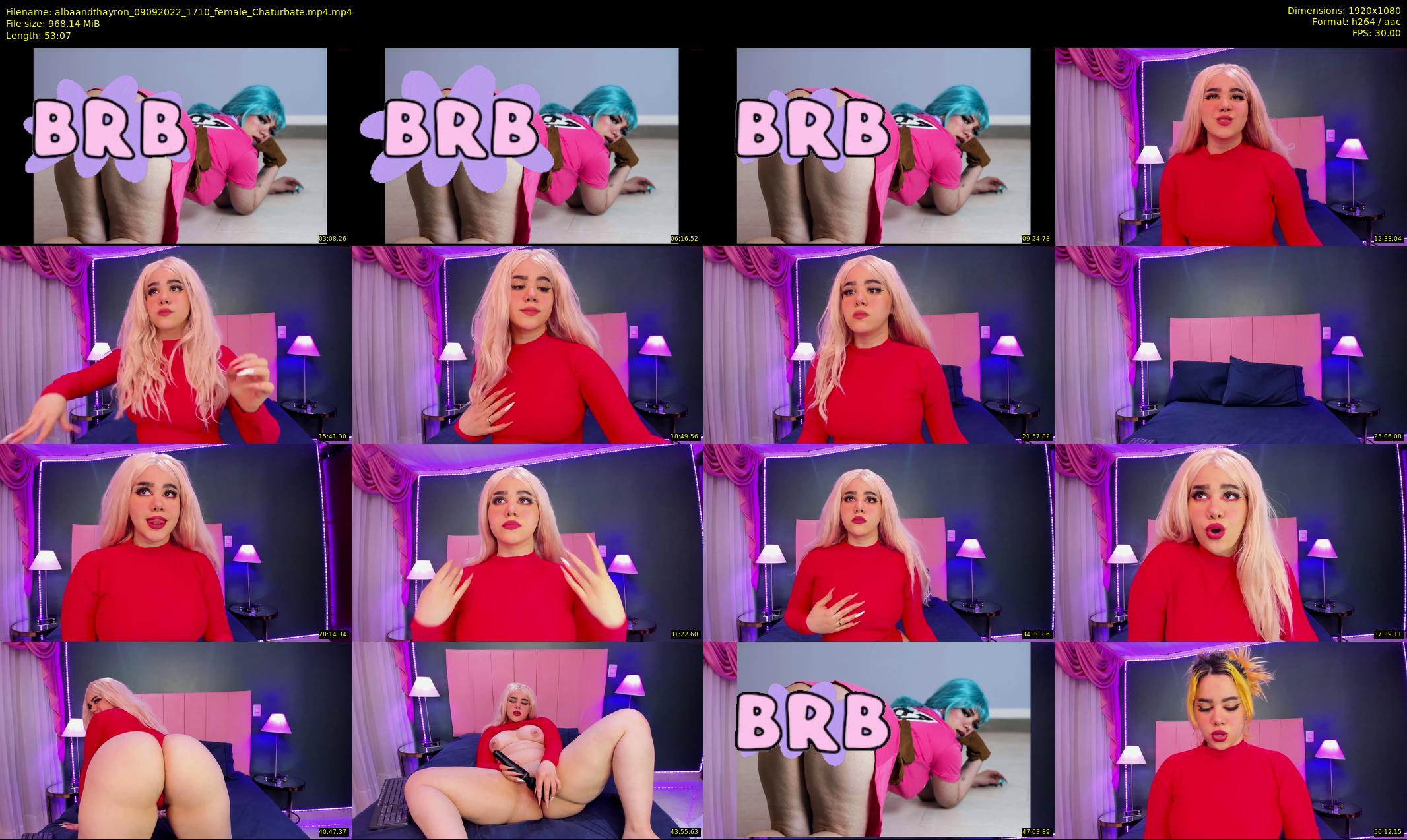 albaandthayron — 54 minute Chaturbate couple cam show recording, 1080p, Sep 9, 2022