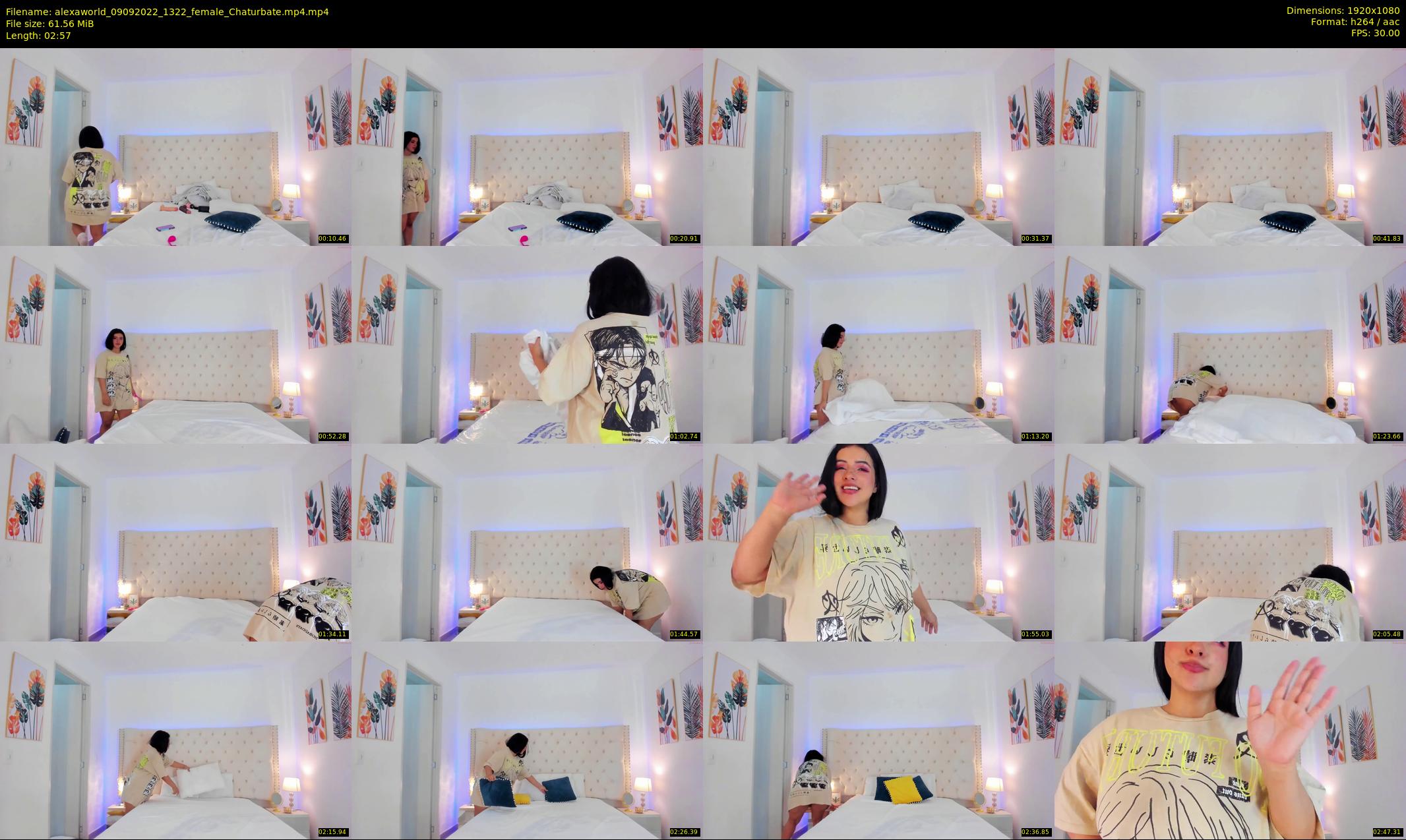 alexaworld — 3 minute Chaturbate female cam show recording, 1080p, Sep 9, 2022