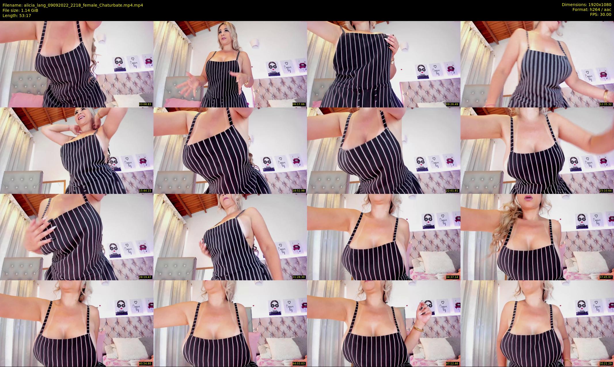 alicia_lang — 54 minute Chaturbate female cam show recording, 1080p, Sep 9, 2022