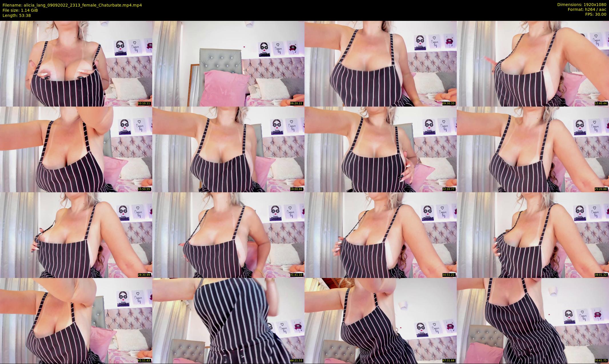 alicia_lang — 54 minute Chaturbate female cam show recording, 1080p, Sep 9, 2022