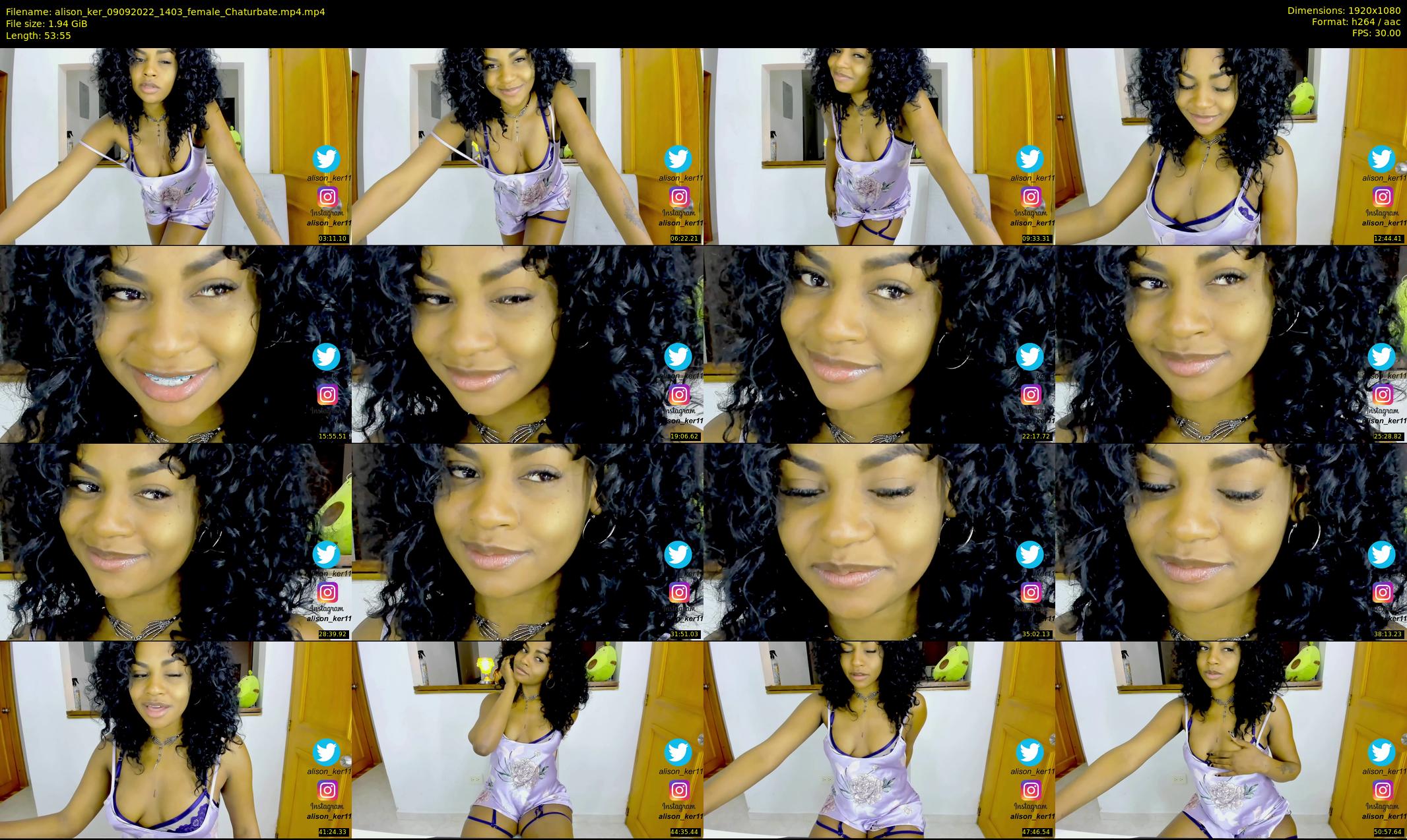 alison_ker — 54 minute Chaturbate female cam show recording, 1080p, Sep 9, 2022