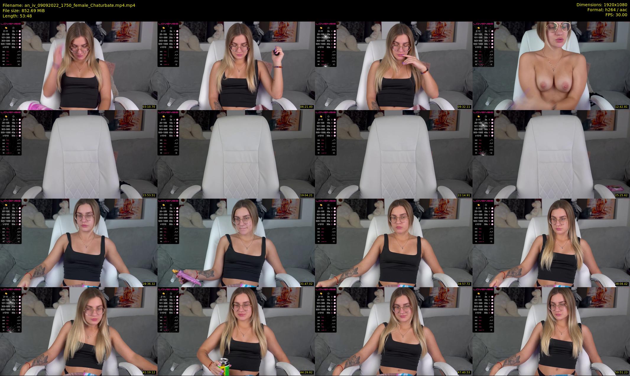 an_iv — 54 minute Chaturbate female cam show recording, 1080p, Sep 9, 2022
