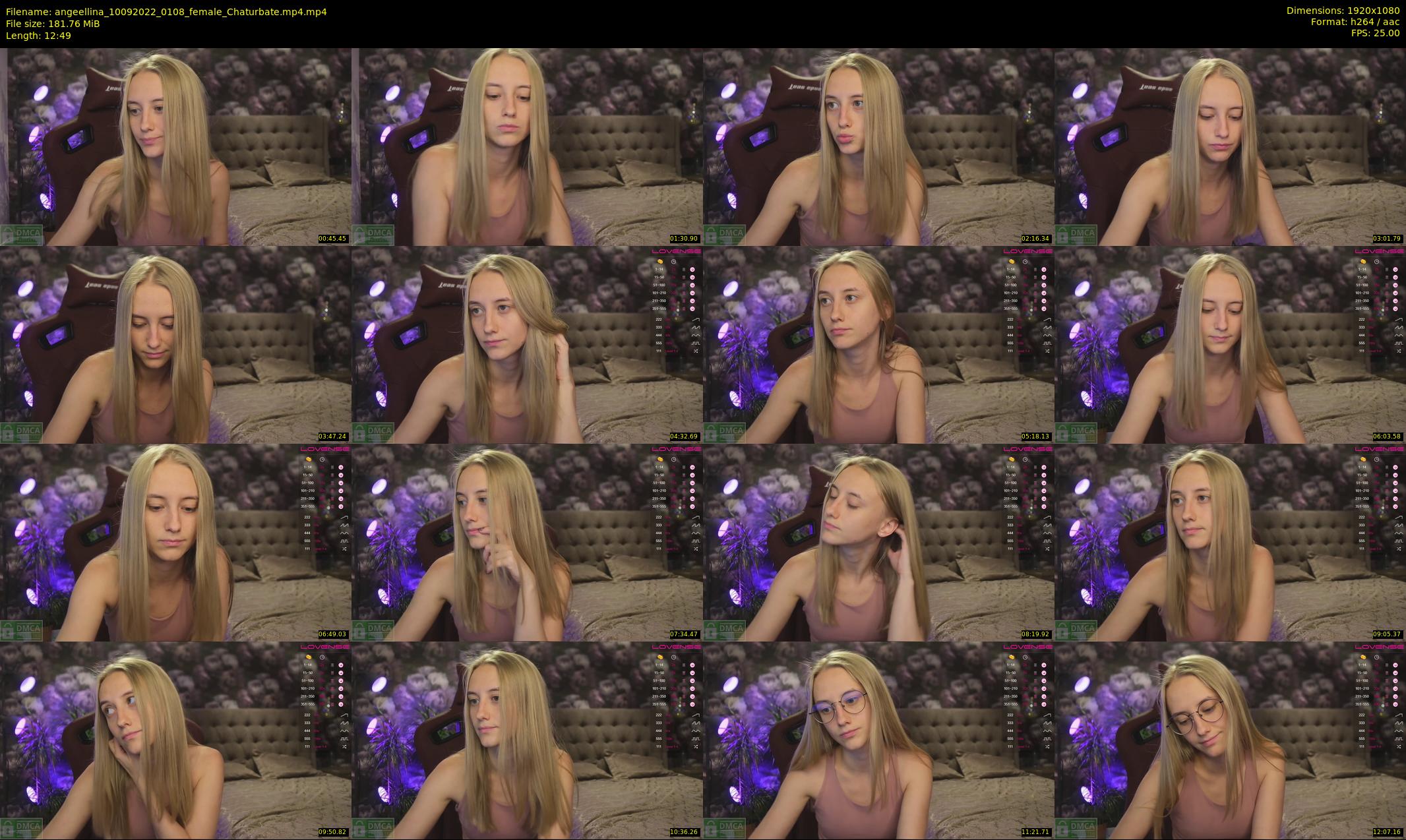 angeellina — 13 minute Chaturbate female cam show recording, 1080p, Sep 10, 2022