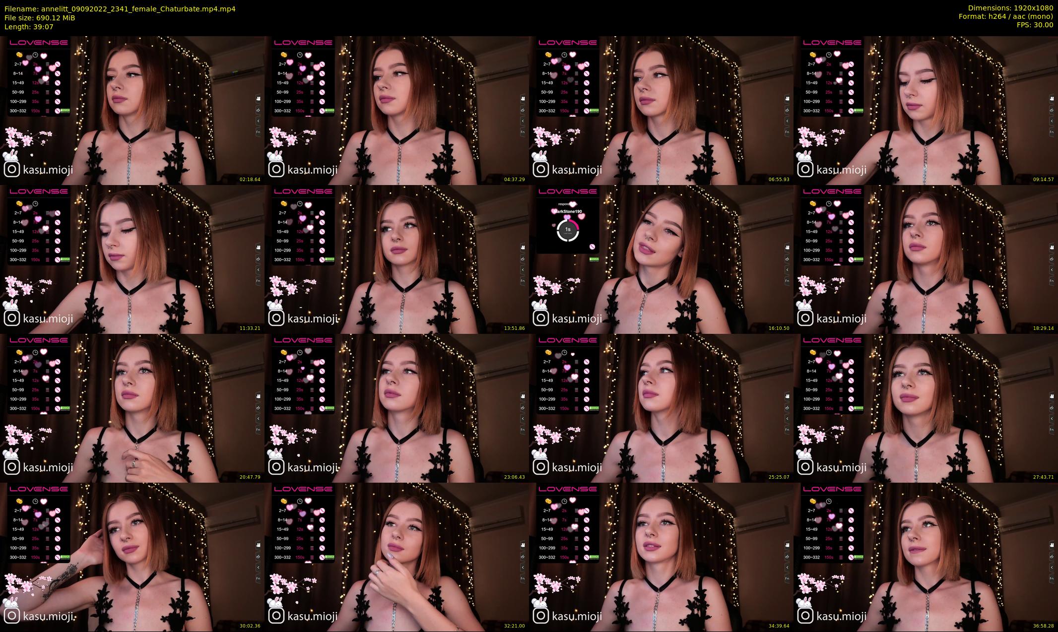 annelitt — 40 minute Chaturbate female cam show recording, 1080p, Sep 9, 2022