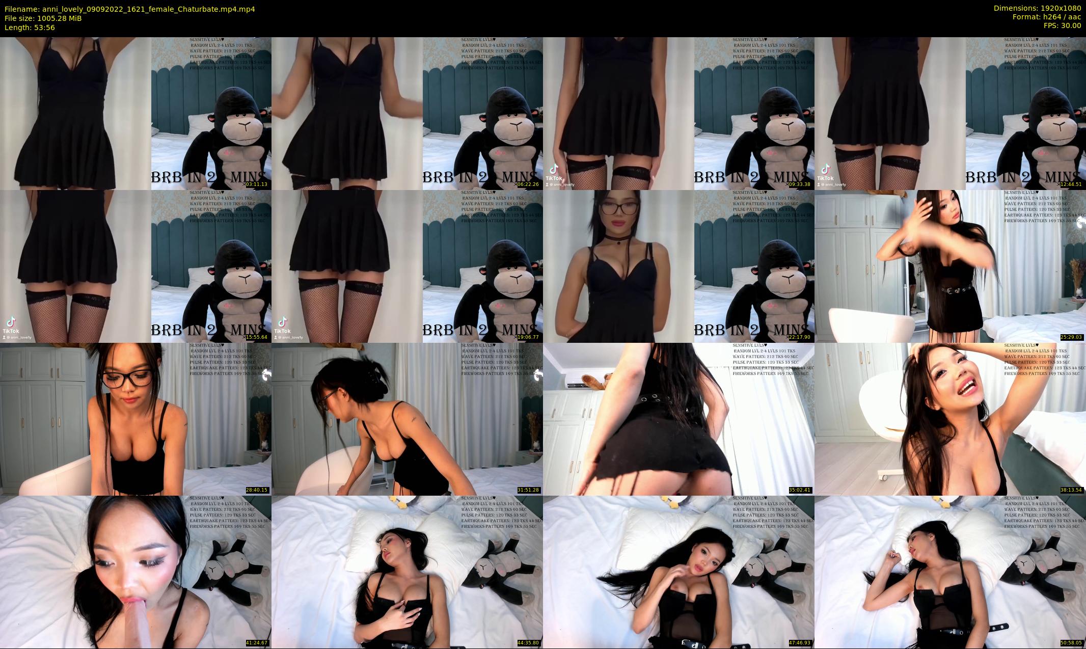 anni_lovely — 54 minute Chaturbate female cam show recording, 1080p, Sep 9, 2022
