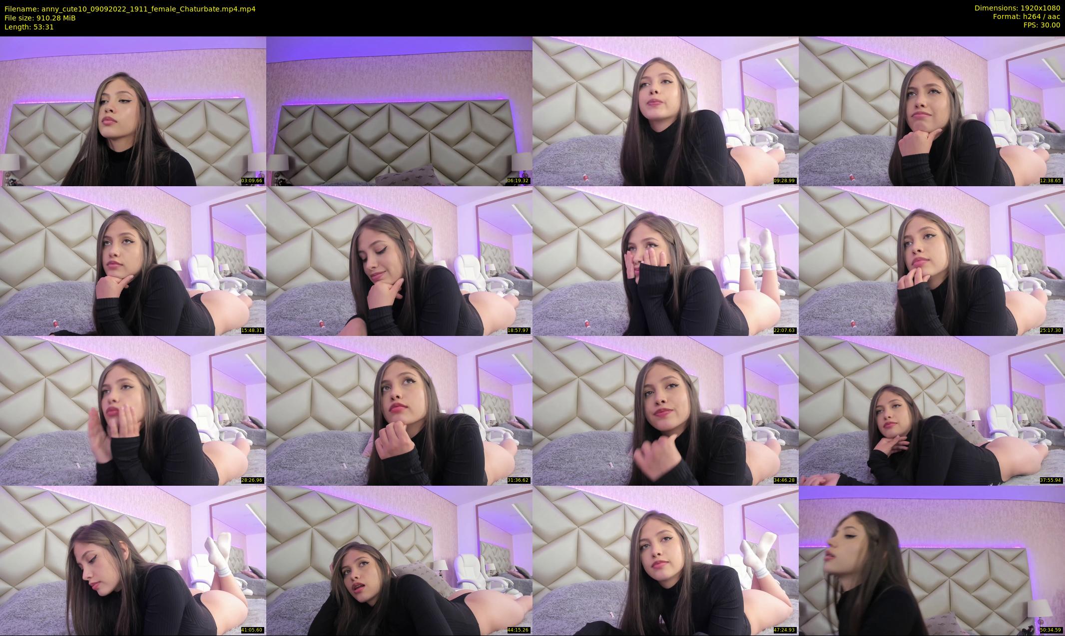 anny_cute10 — 54 minute Chaturbate female cam show recording, 1080p, Sep 9, 2022