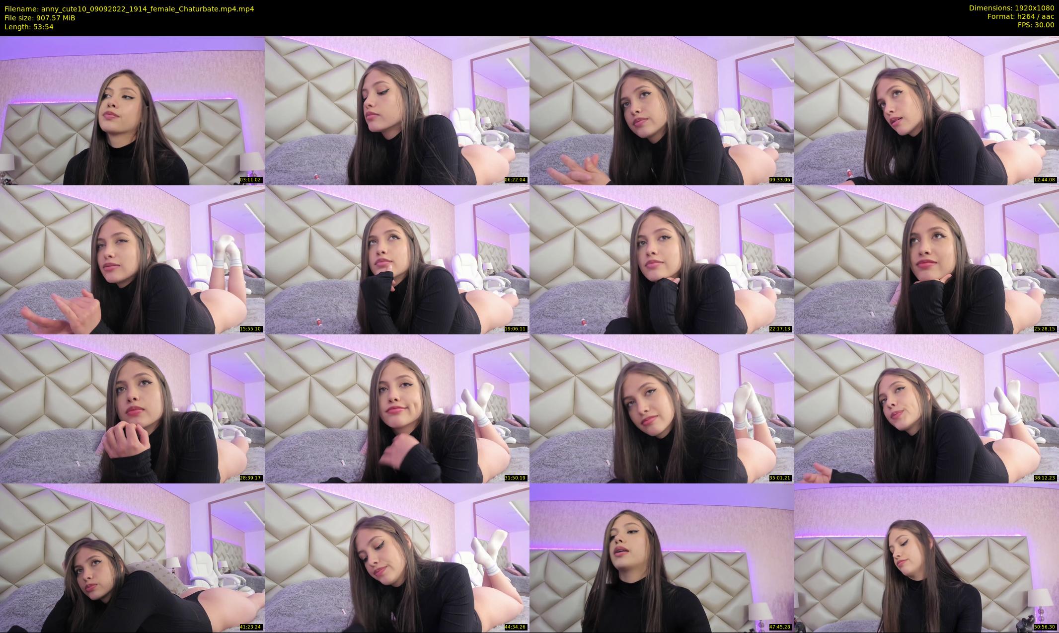 anny_cute10 — 54 minute Chaturbate female cam show recording, 1080p, Sep 9, 2022