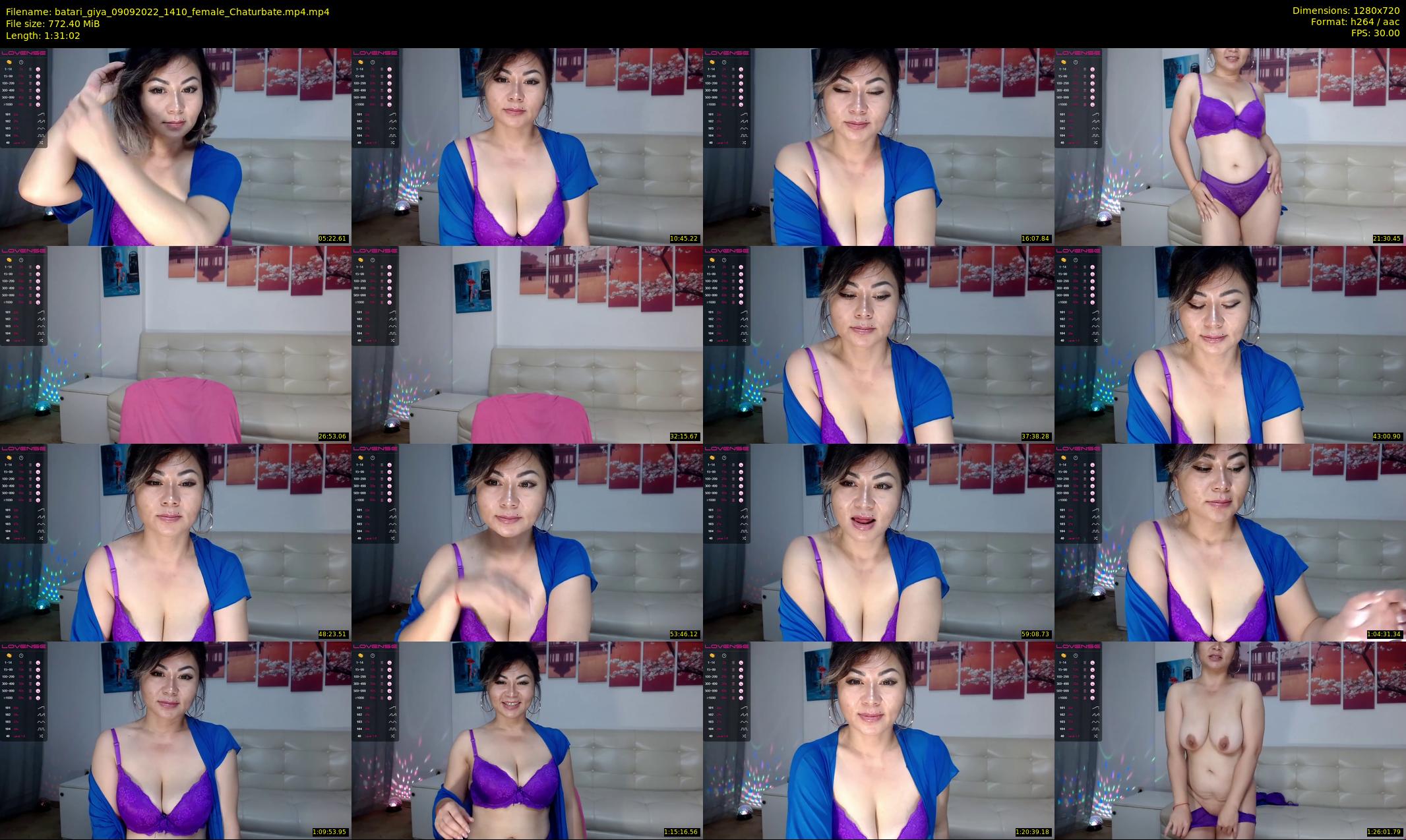batari_giya — 92 minute Chaturbate female cam show recording, 720p, Sep 9, 2022