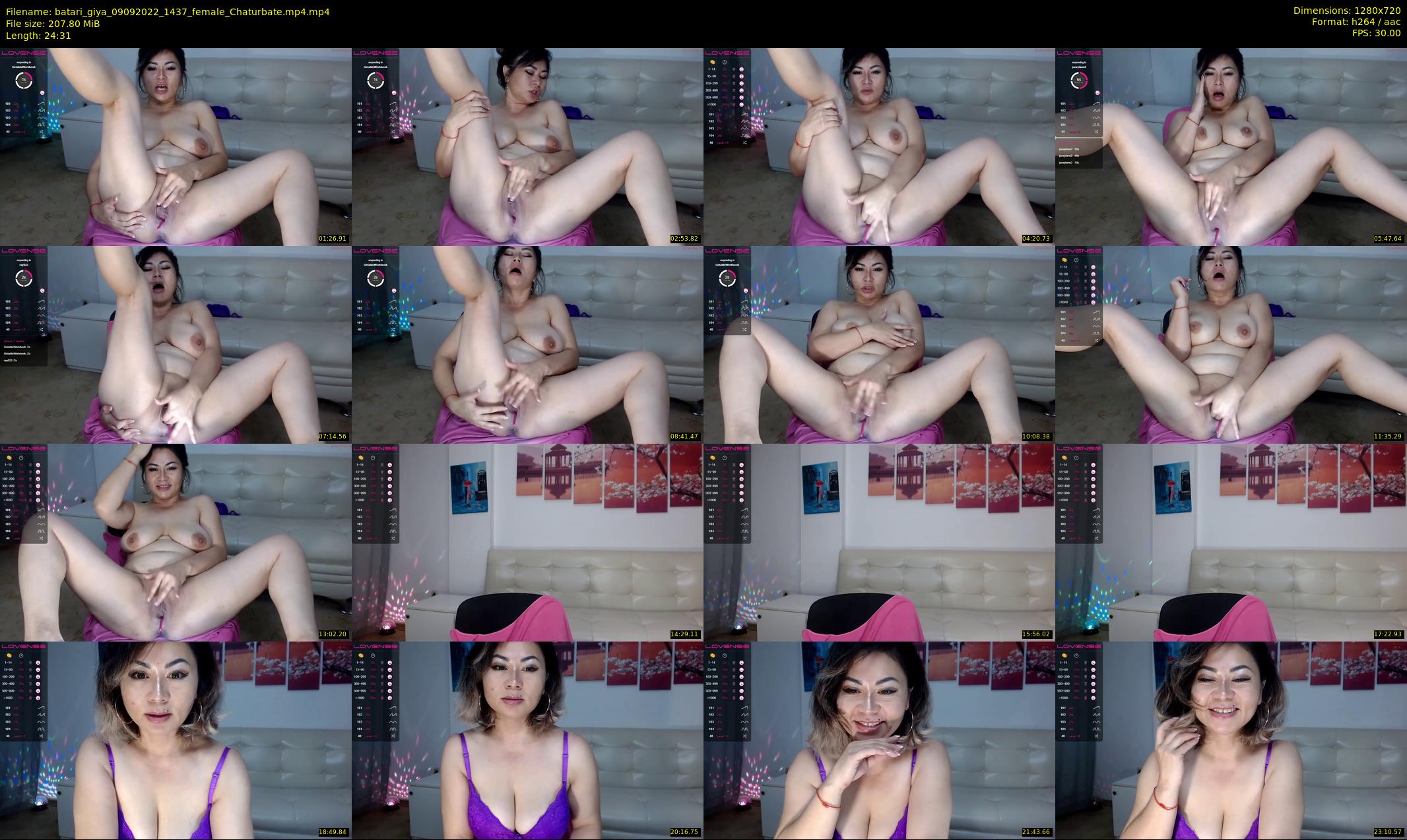 batari_giya — 25 minute Chaturbate female cam show recording, 720p, Sep 9, 2022