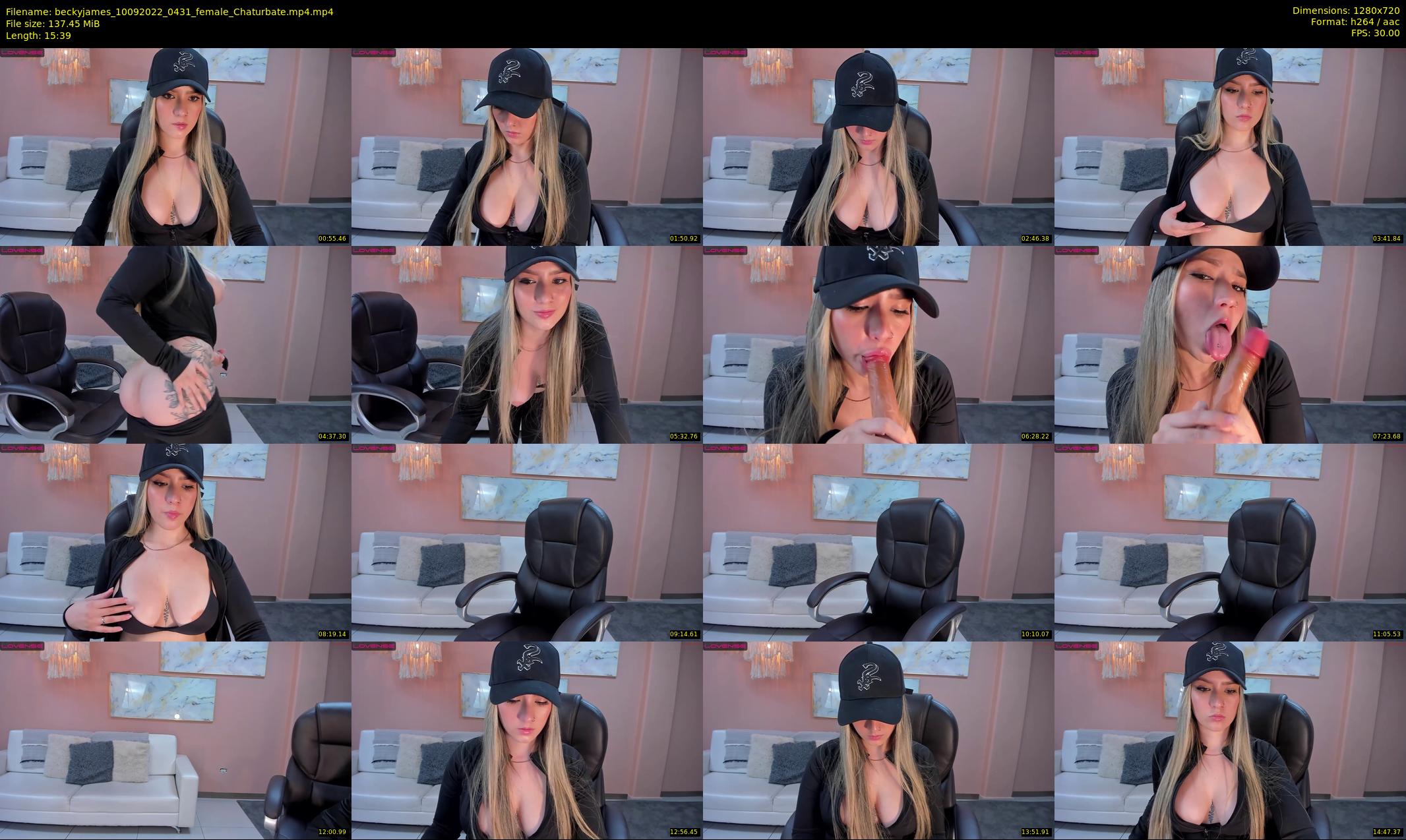 beckyjames — 16 minute Chaturbate female cam show recording, 720p, Sep 10, 2022