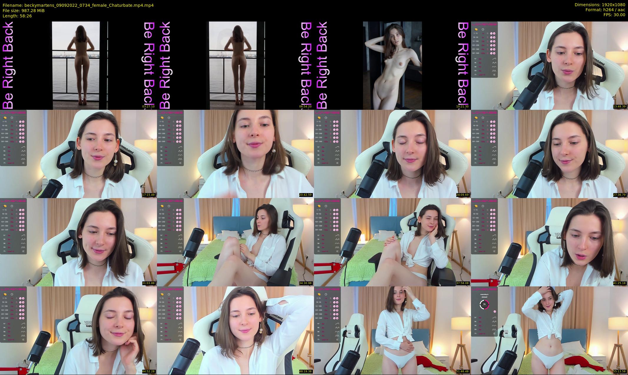 beckymartens — 59 minute Chaturbate female cam show recording, 1080p, Sep 9, 2022