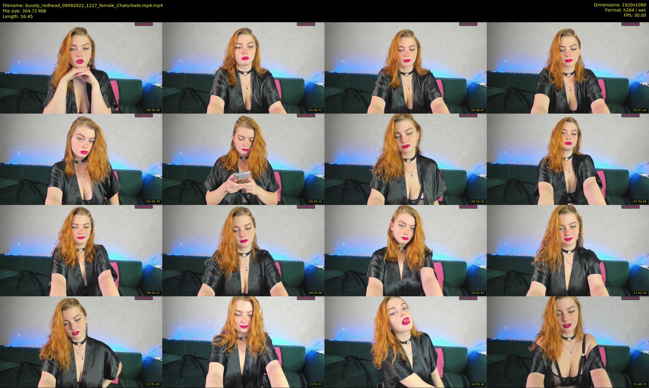 buusty_redhead — 17 minute Chaturbate female cam show recording, 1080p, Sep 9, 2022