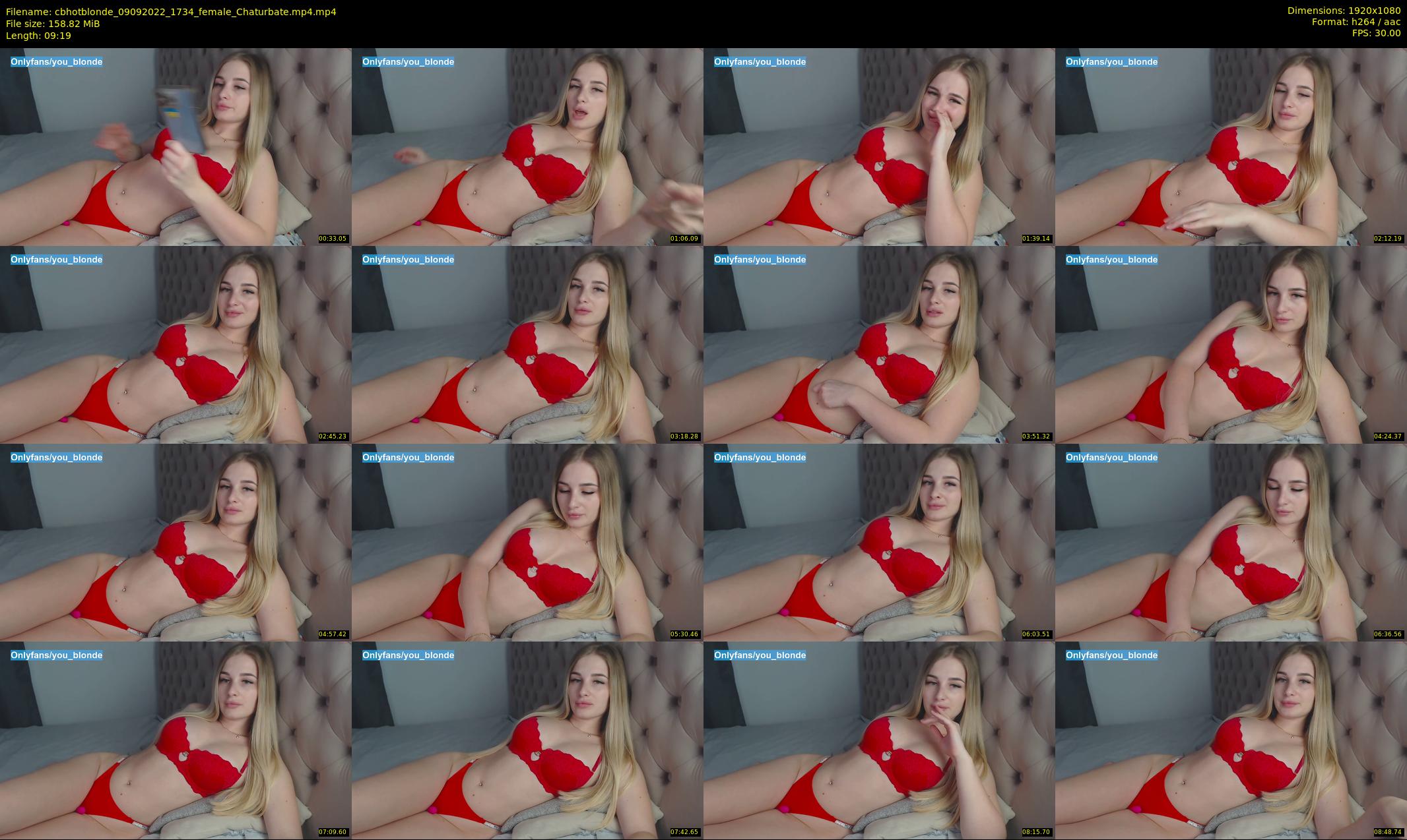 cbhotblonde — 10 minute Chaturbate female cam show recording, 1080p, Sep 9, 2022