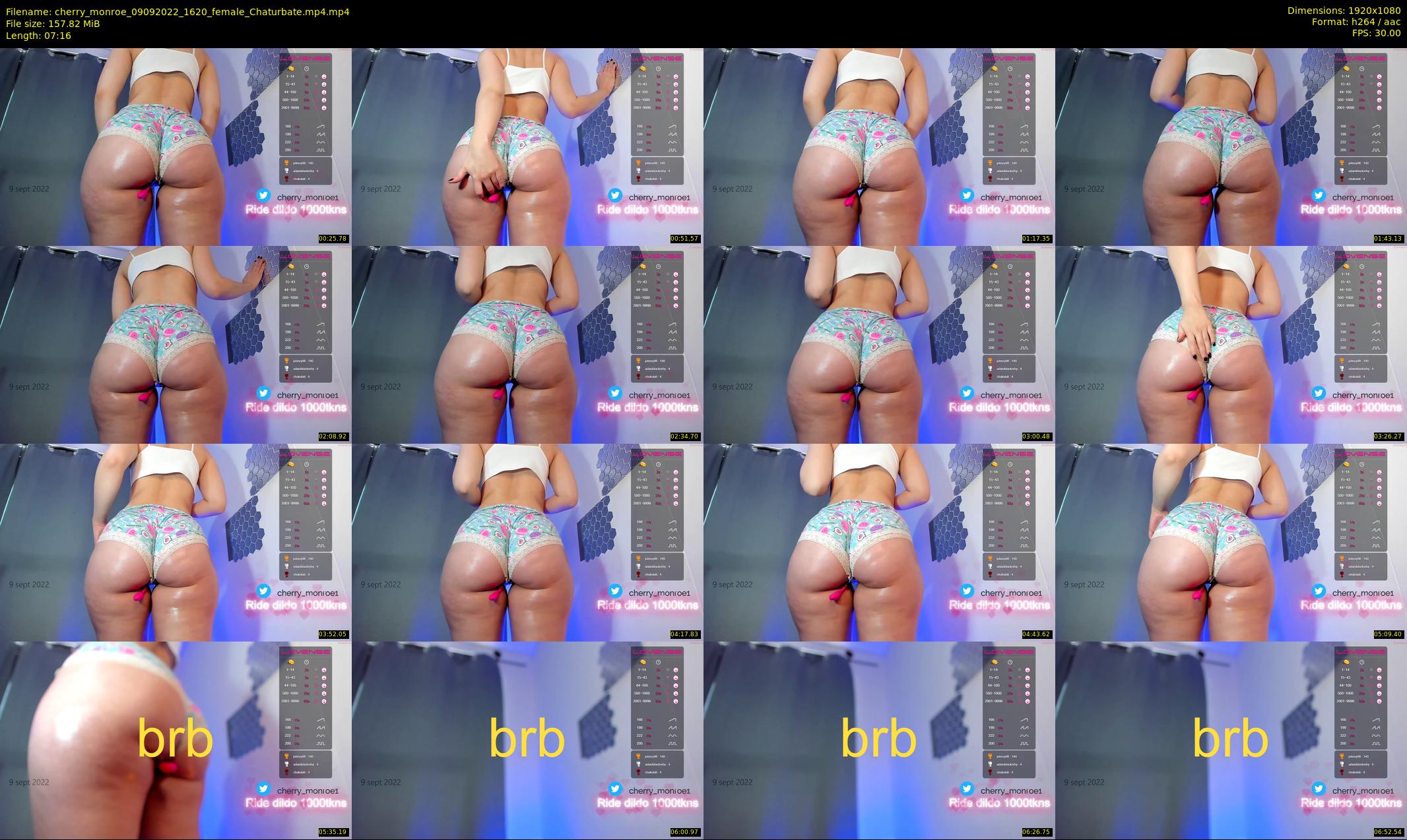cherry_monroe — 8 minute Chaturbate female cam show recording, 1080p, Sep 9, 2022