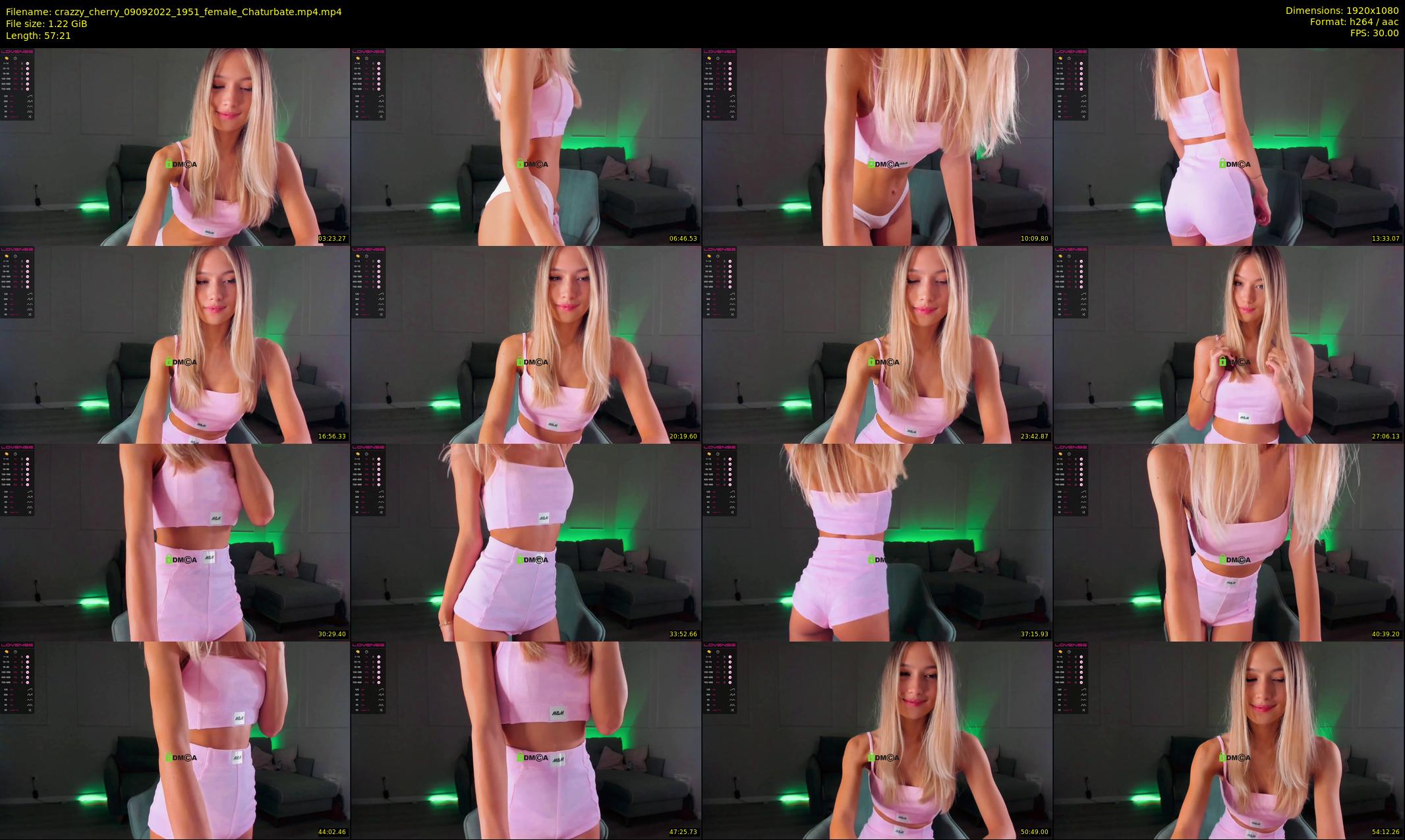 crazzy_cherry — 58 minute Chaturbate female cam show recording, 1080p, Sep 9, 2022
