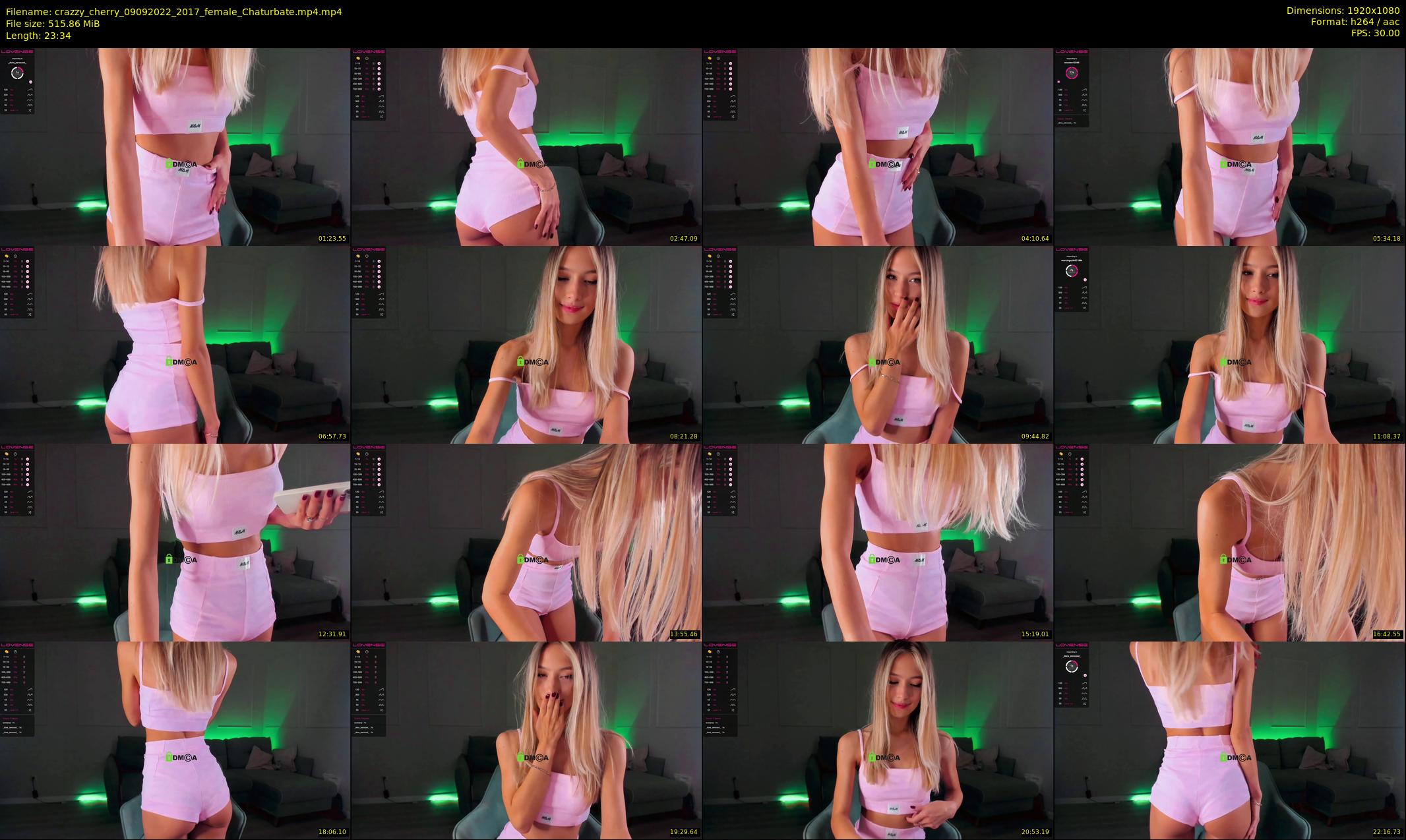 crazzy_cherry — 24 minute Chaturbate female cam show recording, 1080p, Sep 9, 2022