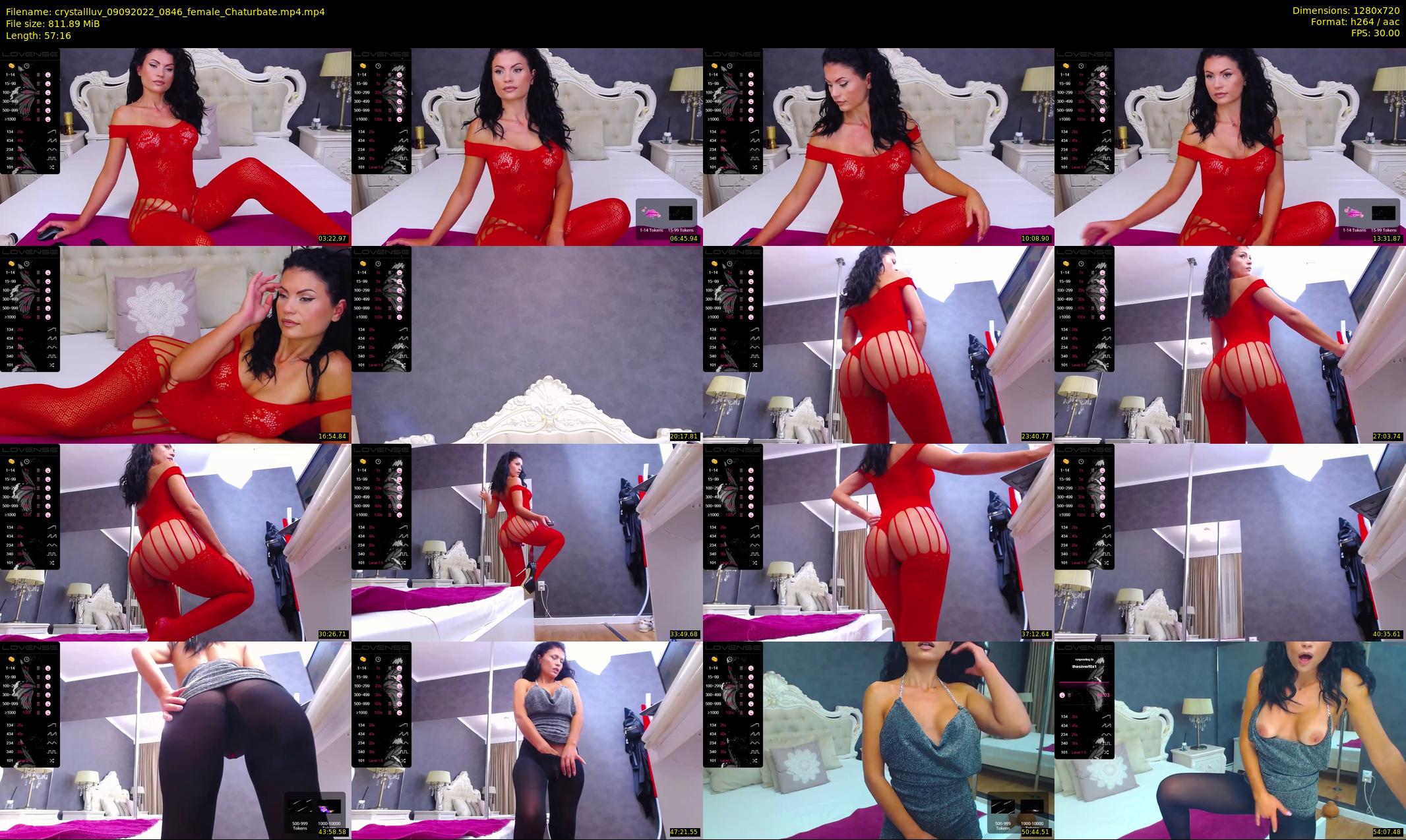 crystallluv — 58 minute Chaturbate female cam show recording, 720p, Sep 9, 2022
