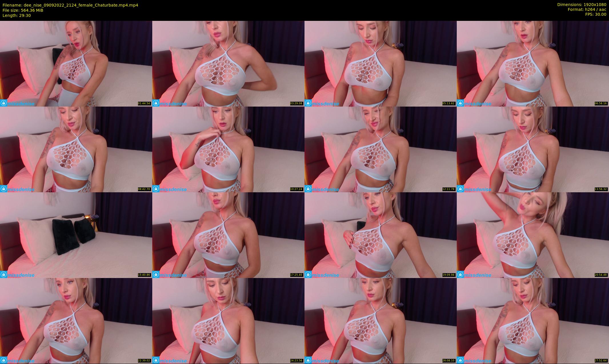 dee_nise — 30 minute Chaturbate female cam show recording, 1080p, Sep 9, 2022