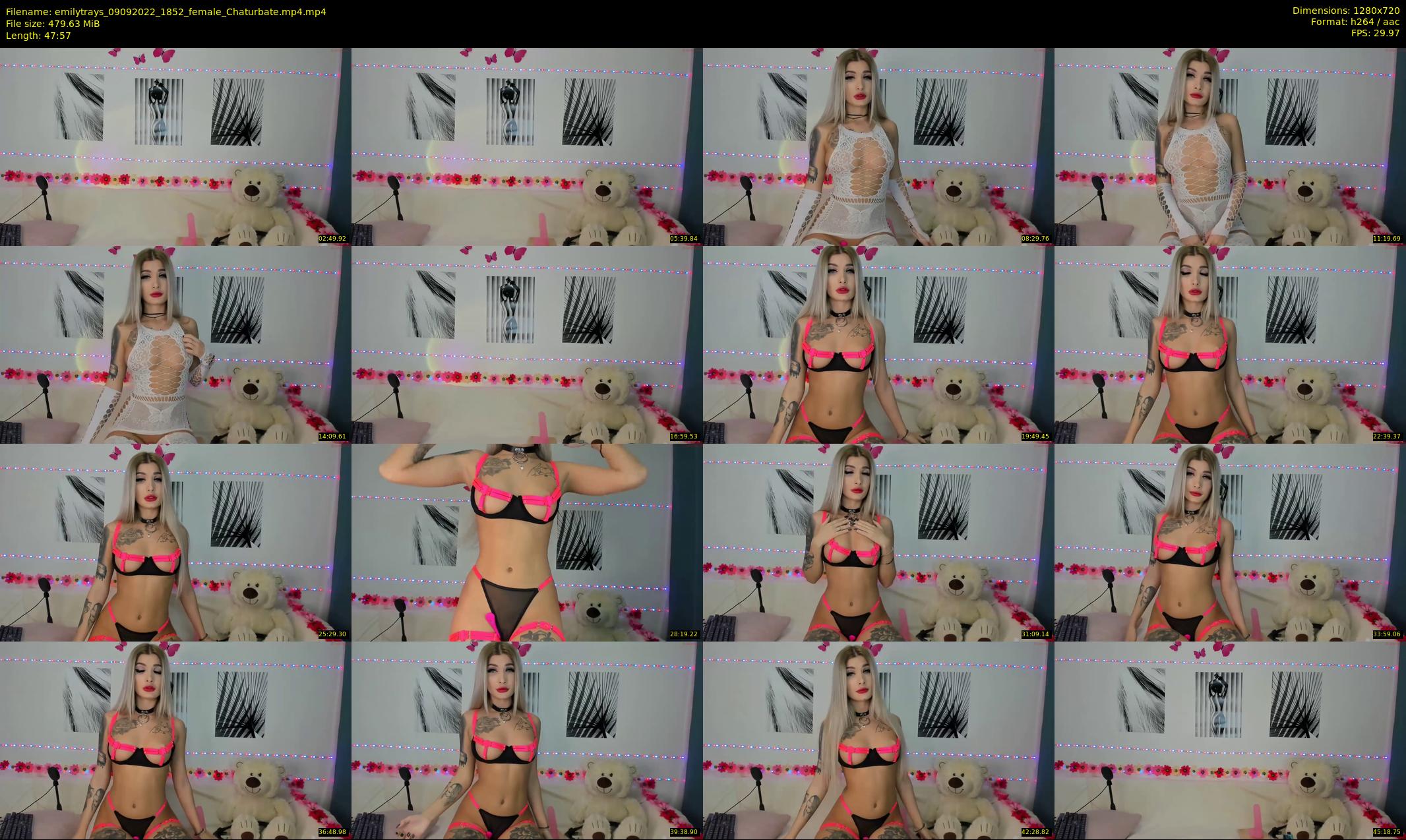 emilytrays — 48 minute Chaturbate female cam show recording, 720p, Sep 9, 2022