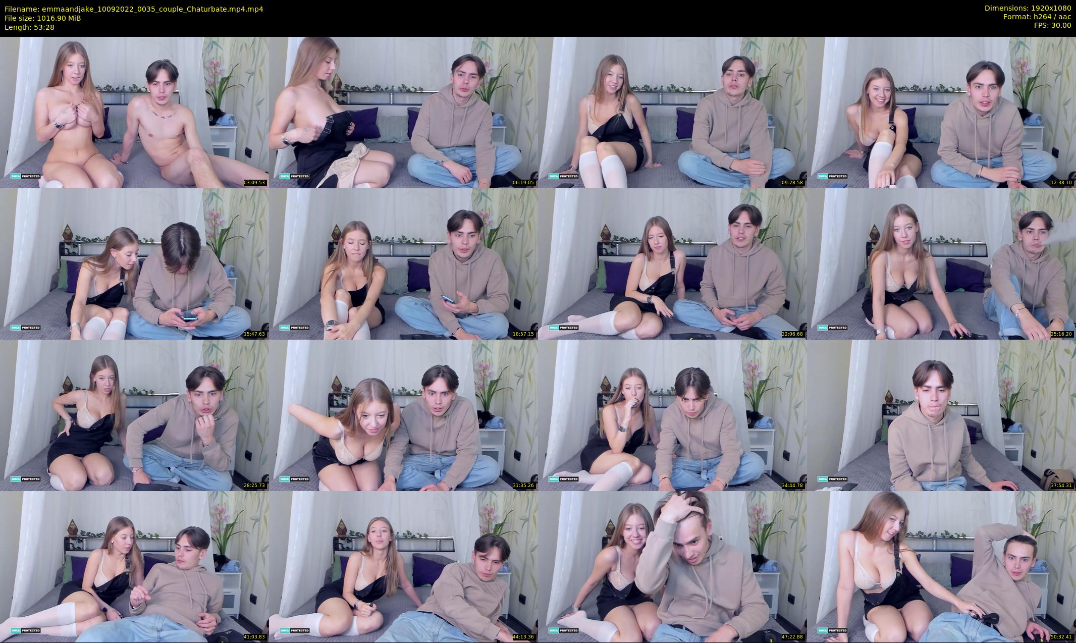 emmaandjake — 54 minute Chaturbate couple cam show recording, 1080p, Sep 10, 2022