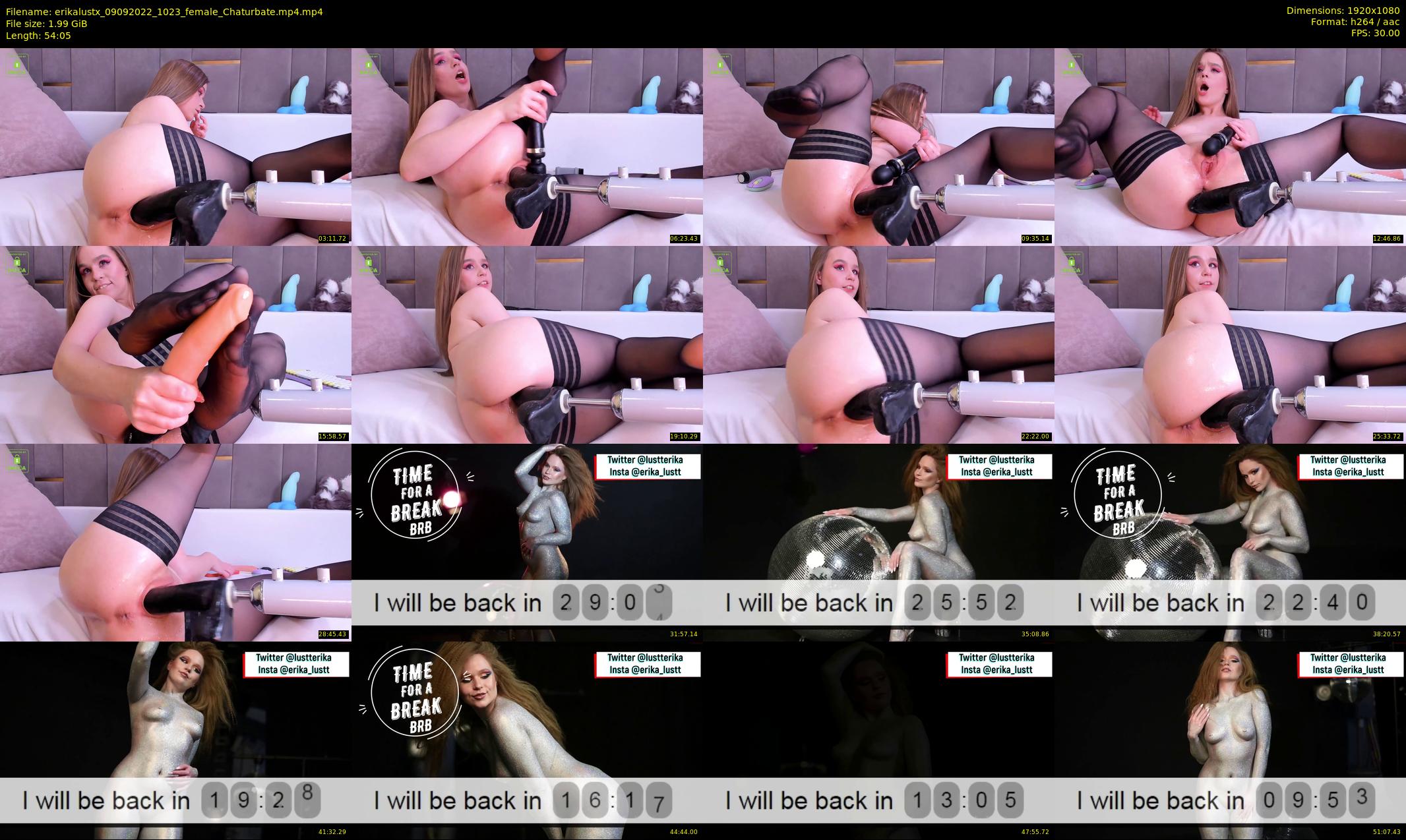erikalustx — 55 minute Chaturbate female cam show recording, 1080p, Sep 9, 2022