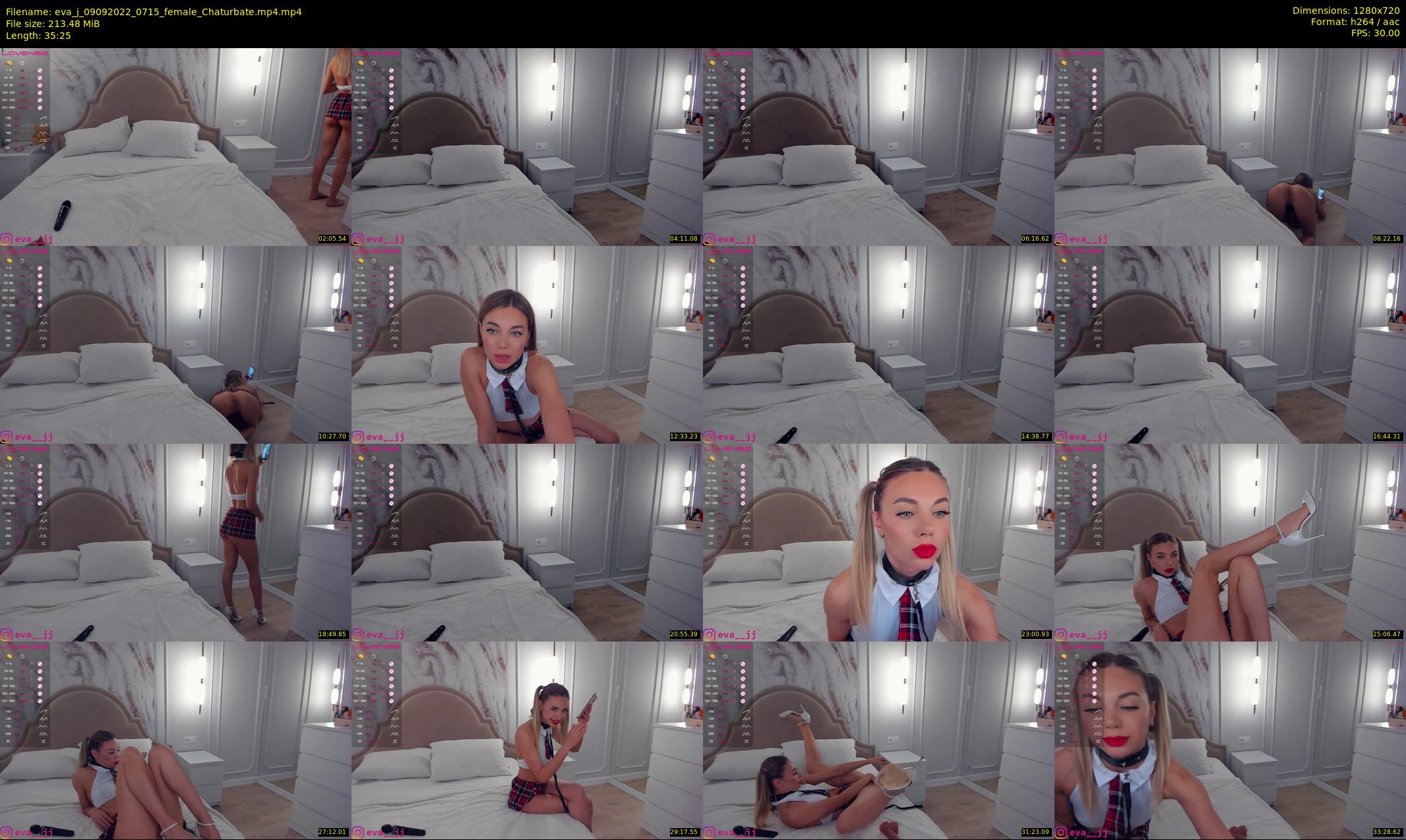 eva_j — 36 minute Chaturbate female cam show recording, 720p, Sep 9, 2022