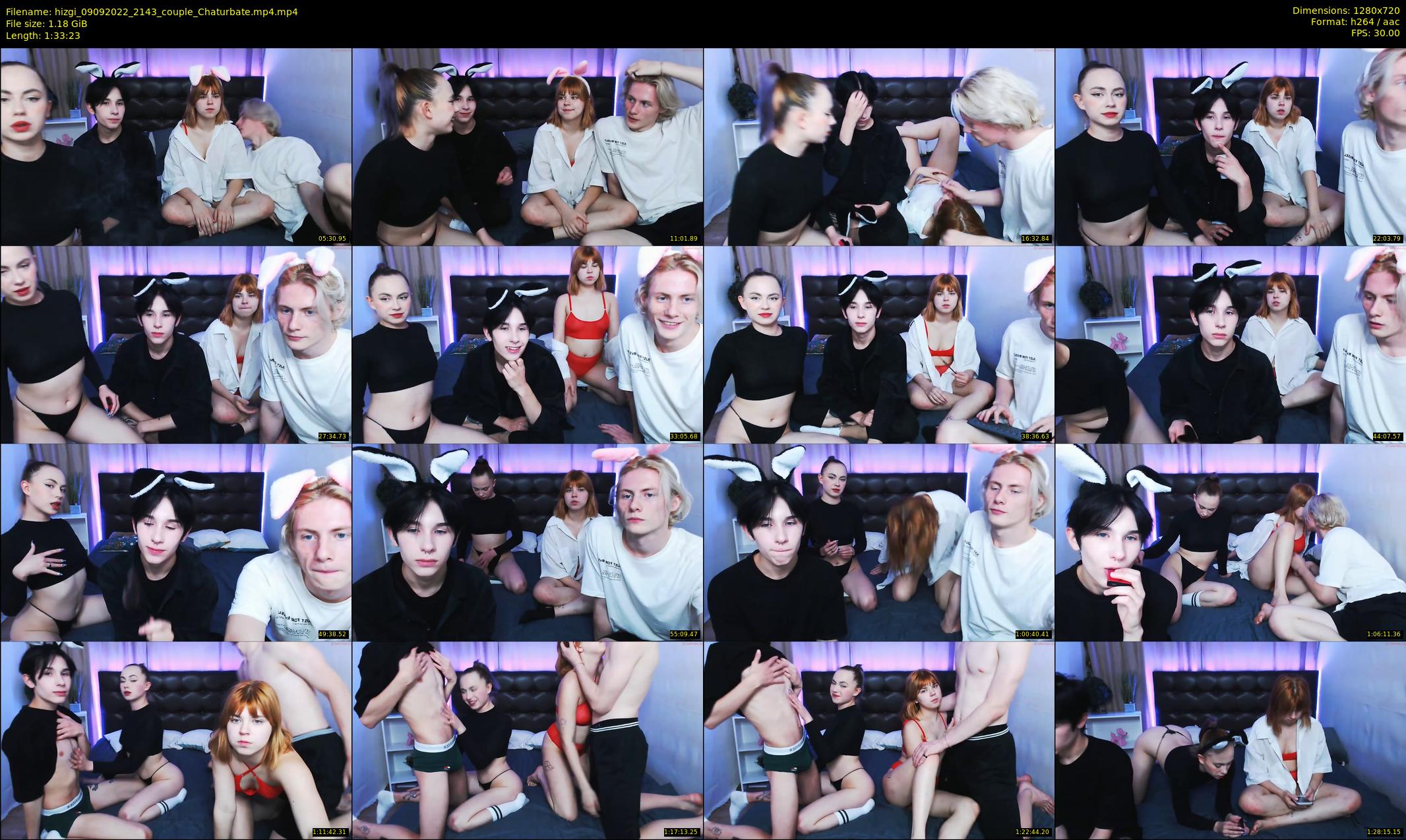 hizgi — 94 minute Chaturbate couple cam show recording, 720p, Sep 9, 2022