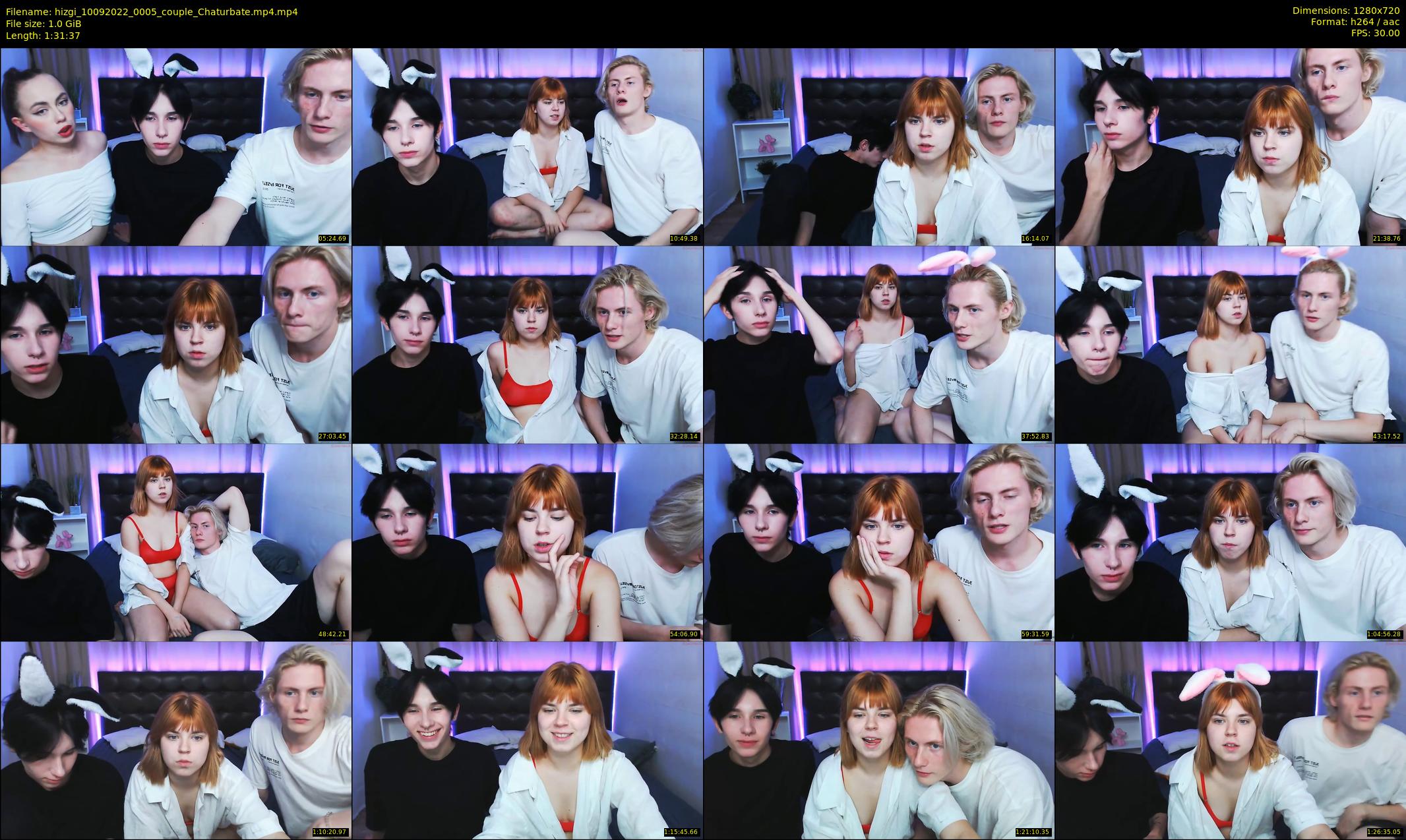 hizgi — 92 minute Chaturbate couple cam show recording, 720p, Sep 10, 2022