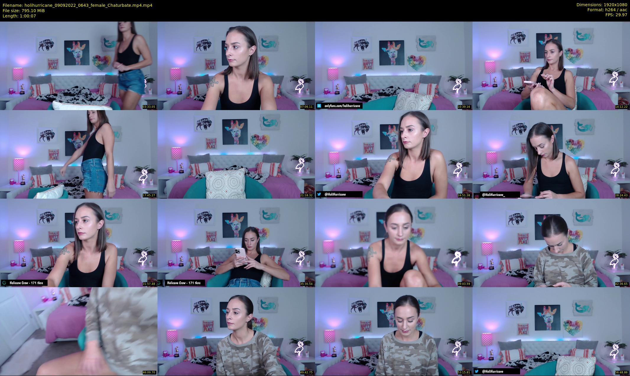 holihurricane — 61 minute Chaturbate female cam show recording, 1080p, Sep 9, 2022