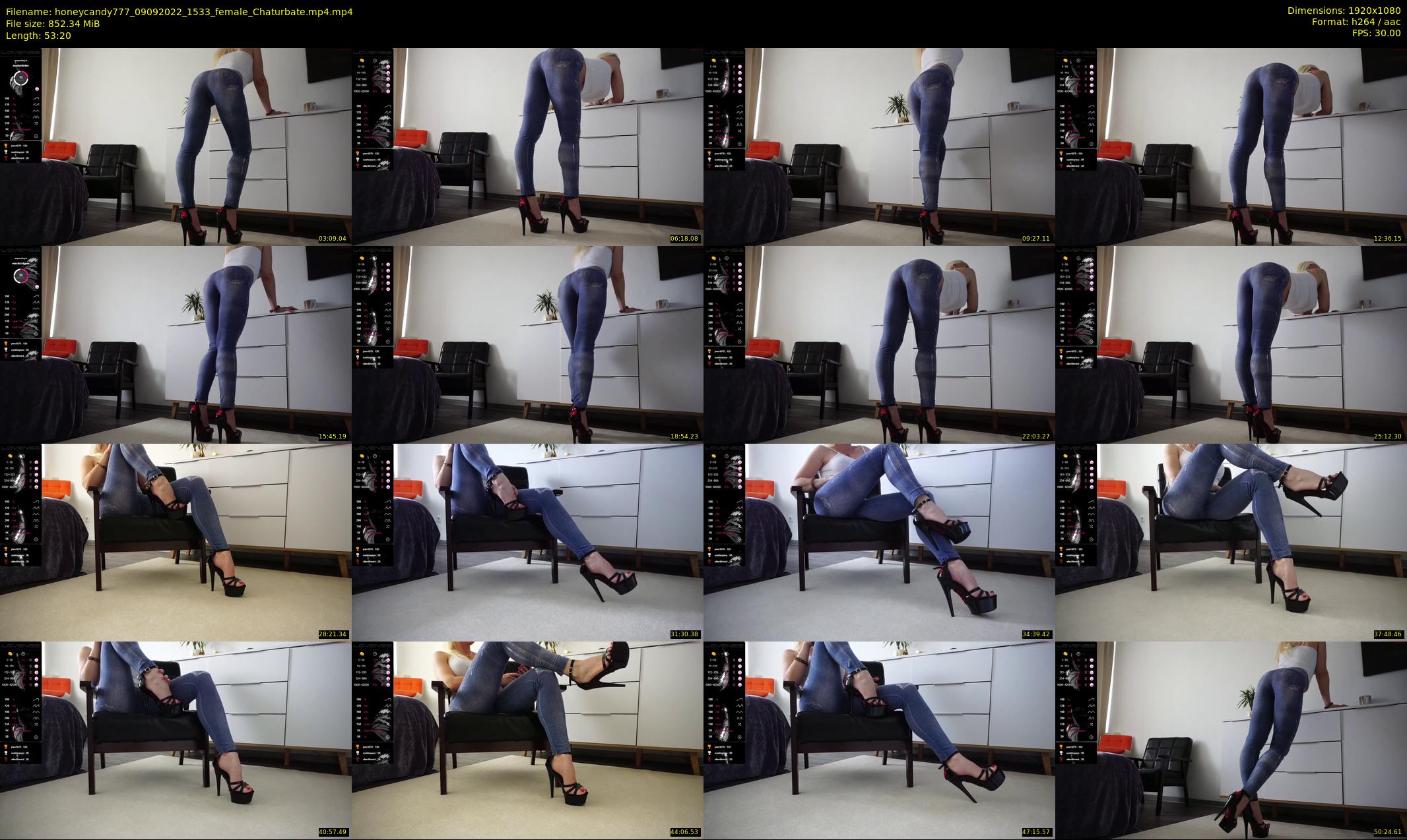 honeycandy777 — 54 minute Chaturbate couple cam show recording, 1080p, Sep 9, 2022