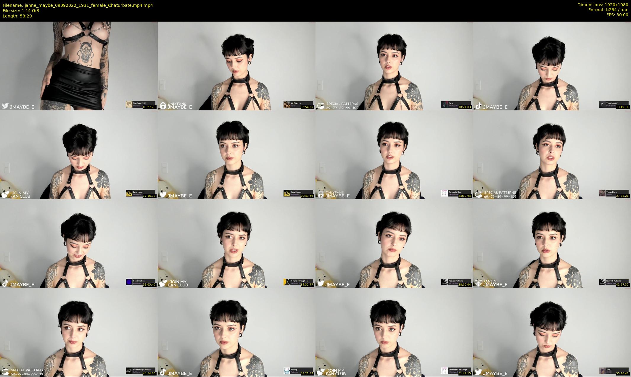 janne_maybe — 59 minute Chaturbate female cam show recording, 1080p, Sep 9, 2022