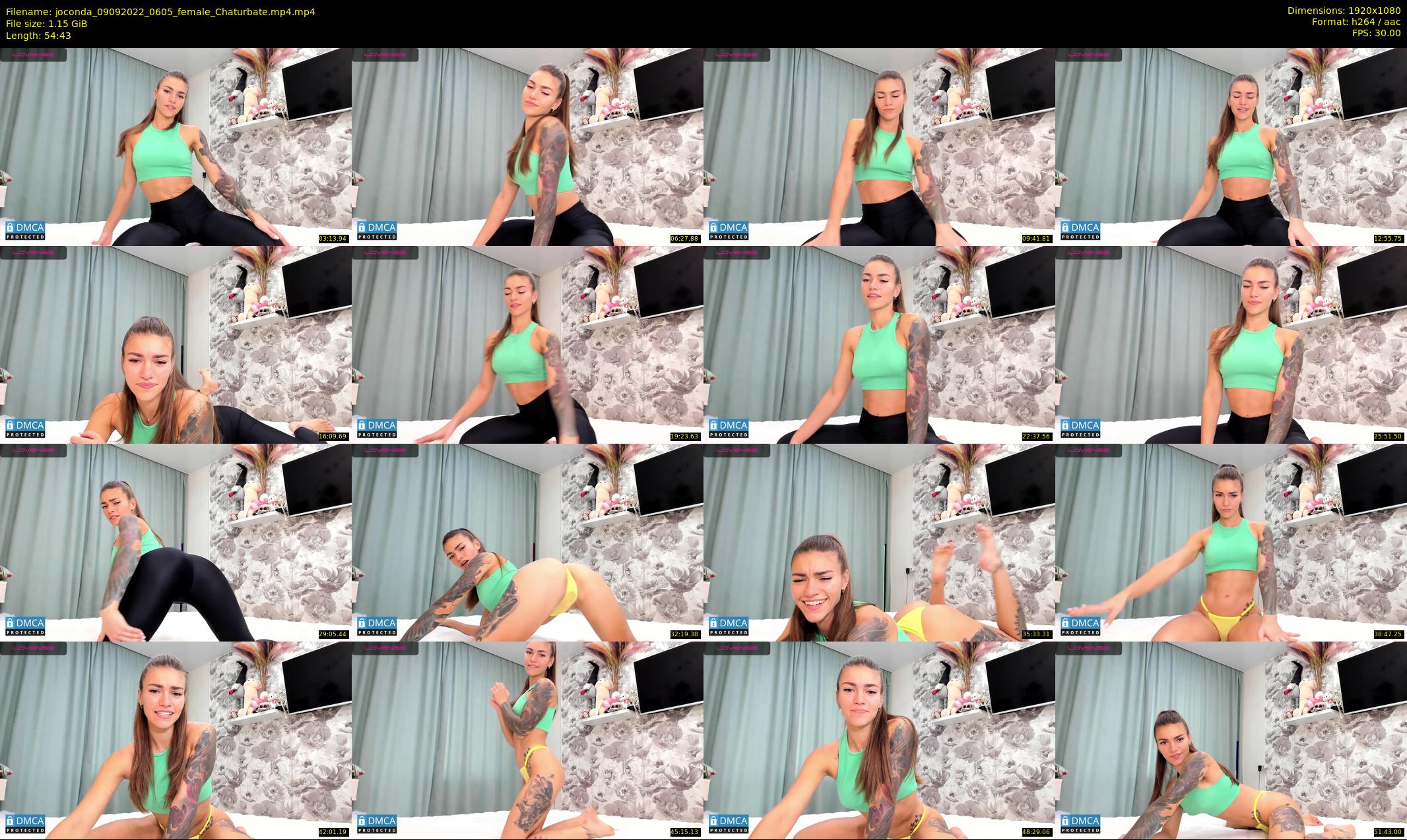 joconda — 55 minute Chaturbate female cam show recording, 1080p, Sep 9, 2022