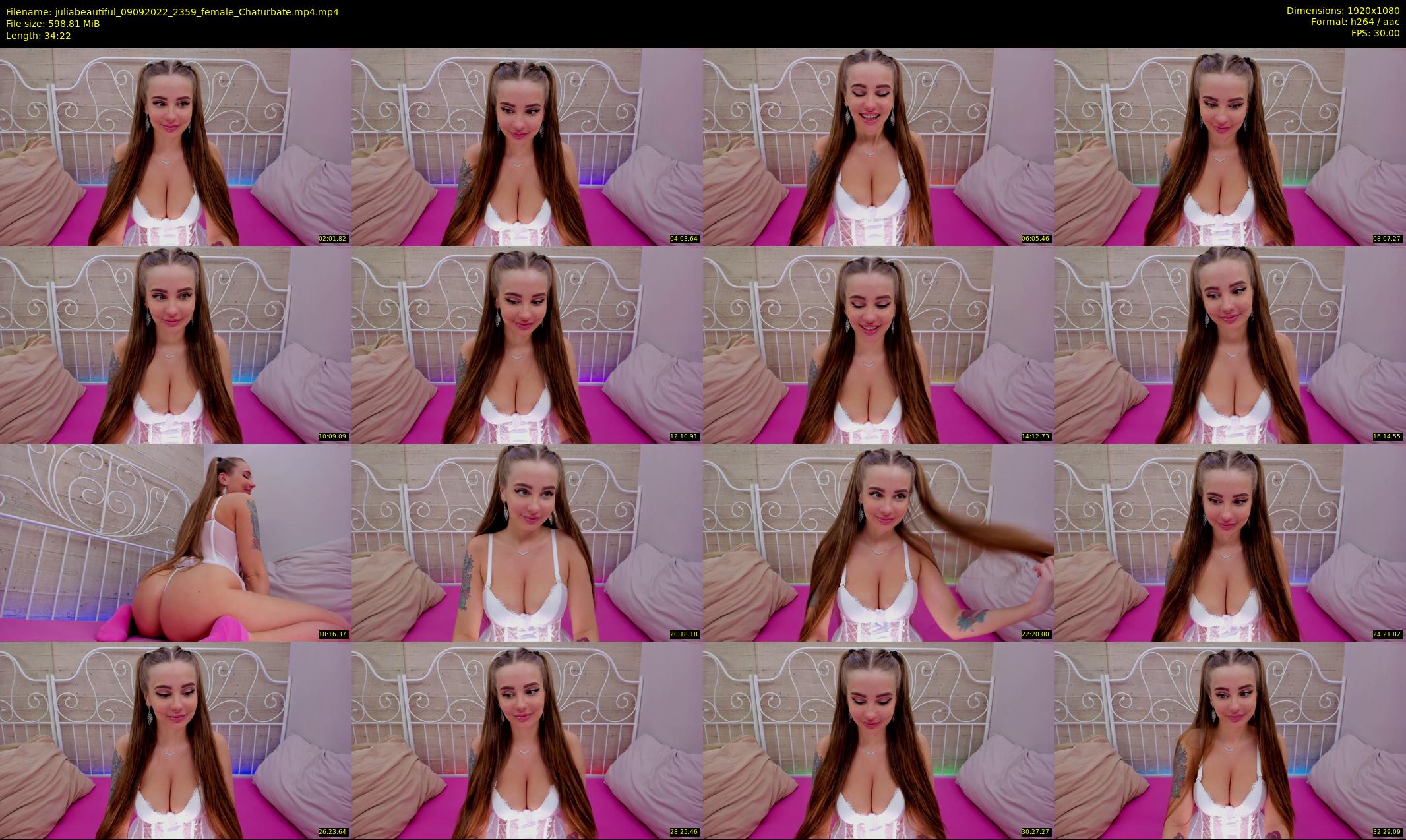 juliabeautiful — 35 minute Chaturbate female cam show recording, 1080p, Sep 9, 2022