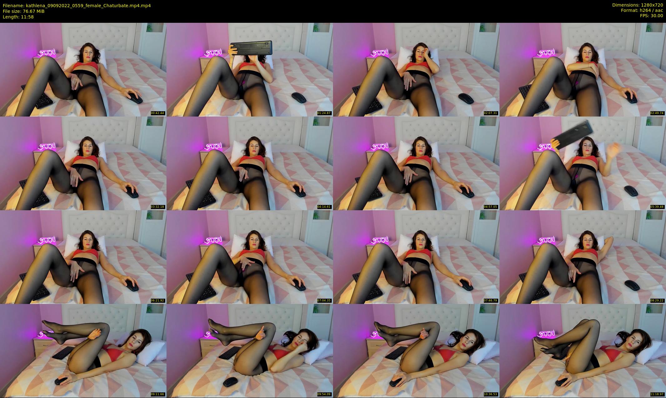 kathlena — 12 minute Chaturbate female cam show recording, 720p, Sep 9, 2022