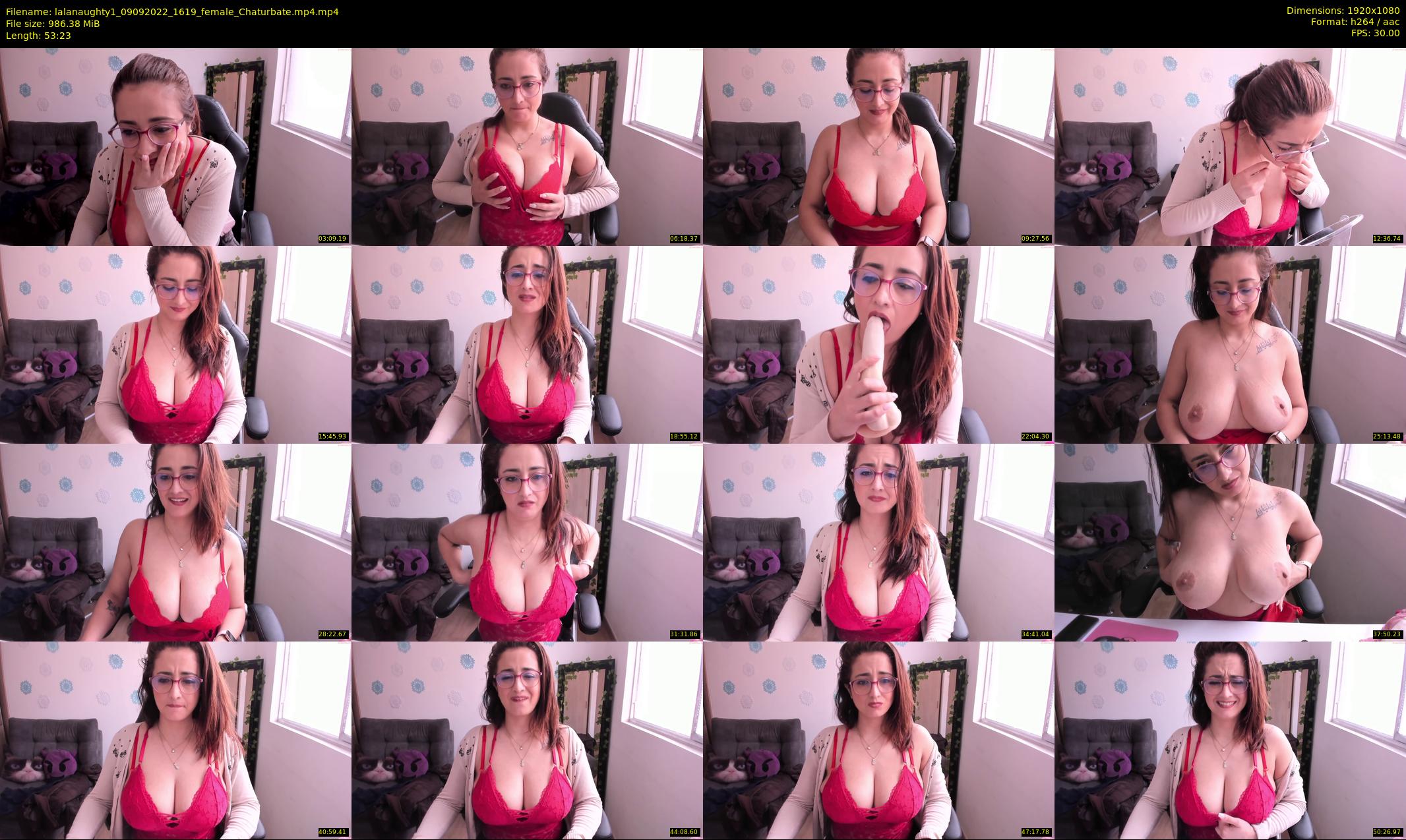 lalanaughty1 — 54 minute Chaturbate female cam show recording, 1080p, Sep 9, 2022