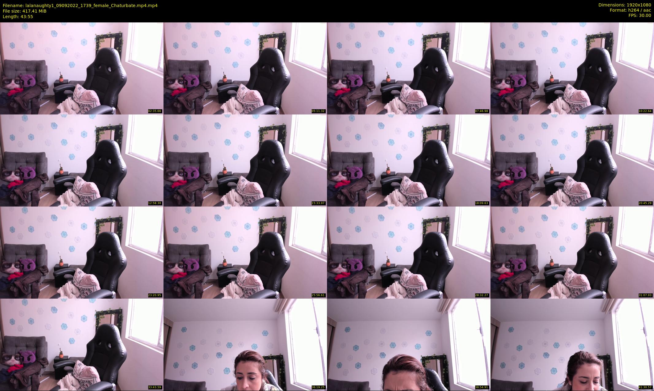 lalanaughty1 — 44 minute Chaturbate female cam show recording, 1080p, Sep 9, 2022
