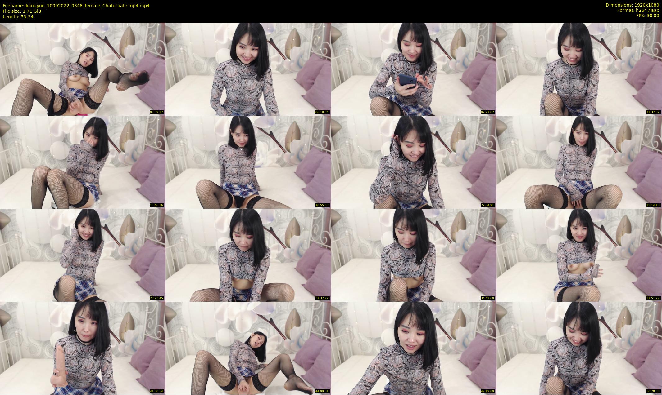lianayun — 54 minute Chaturbate female cam show recording, 1080p, Sep 10, 2022