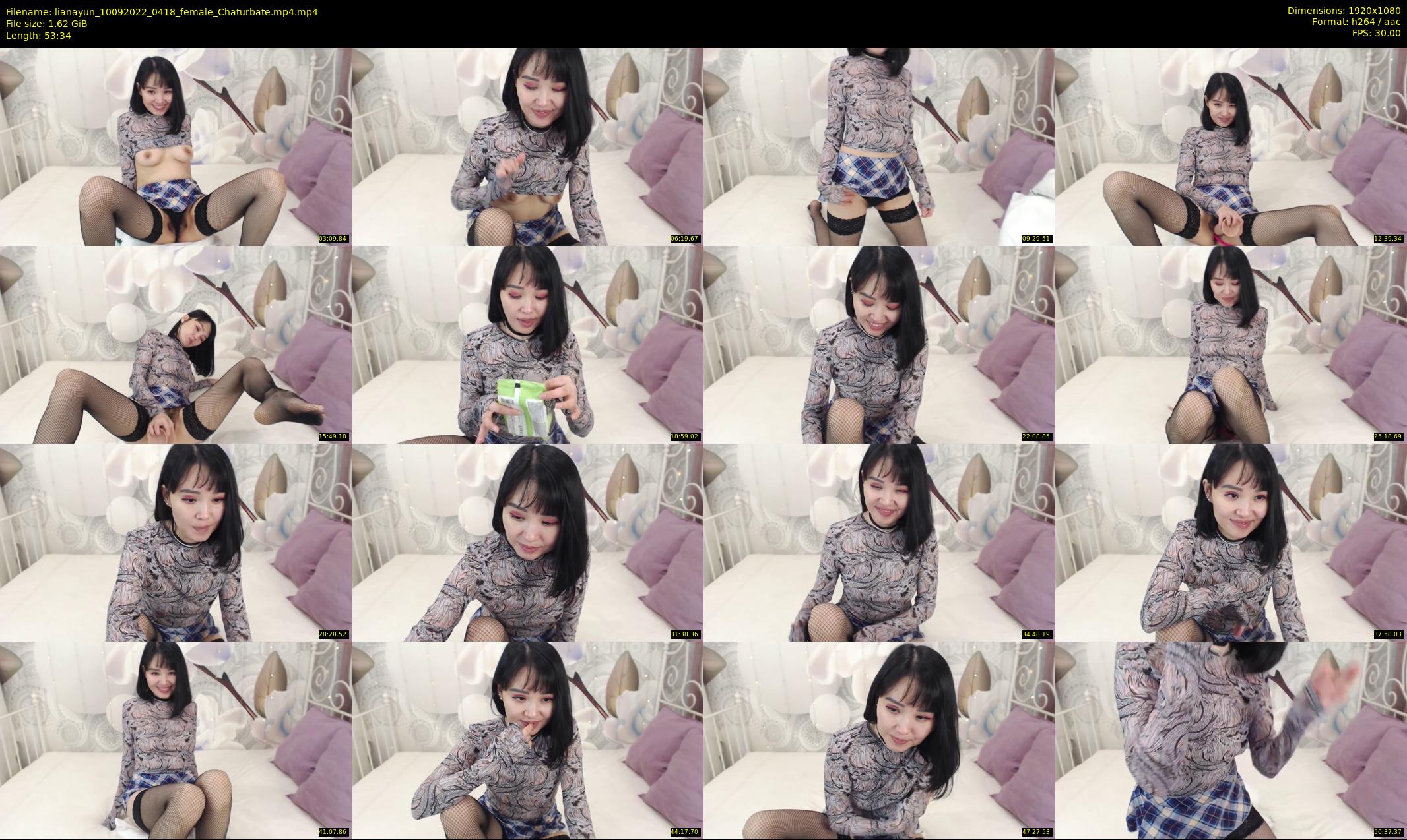 lianayun — 54 minute Chaturbate female cam show recording, 1080p, Sep 10, 2022