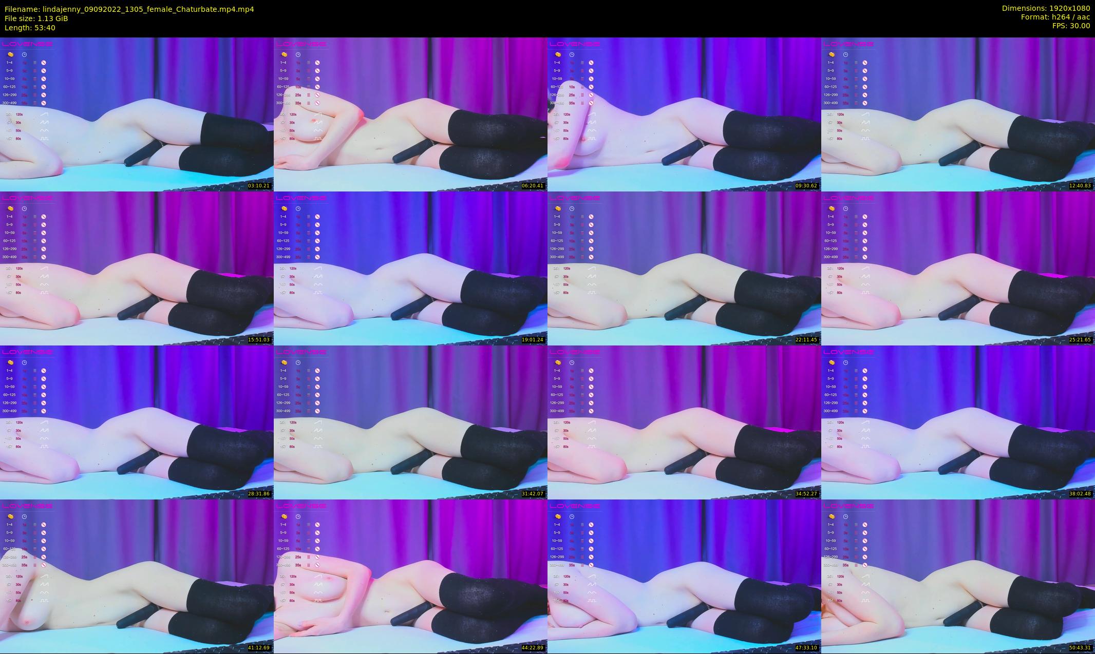 lindajenny — 54 minute Chaturbate couple cam show recording, 1080p, Sep 9, 2022