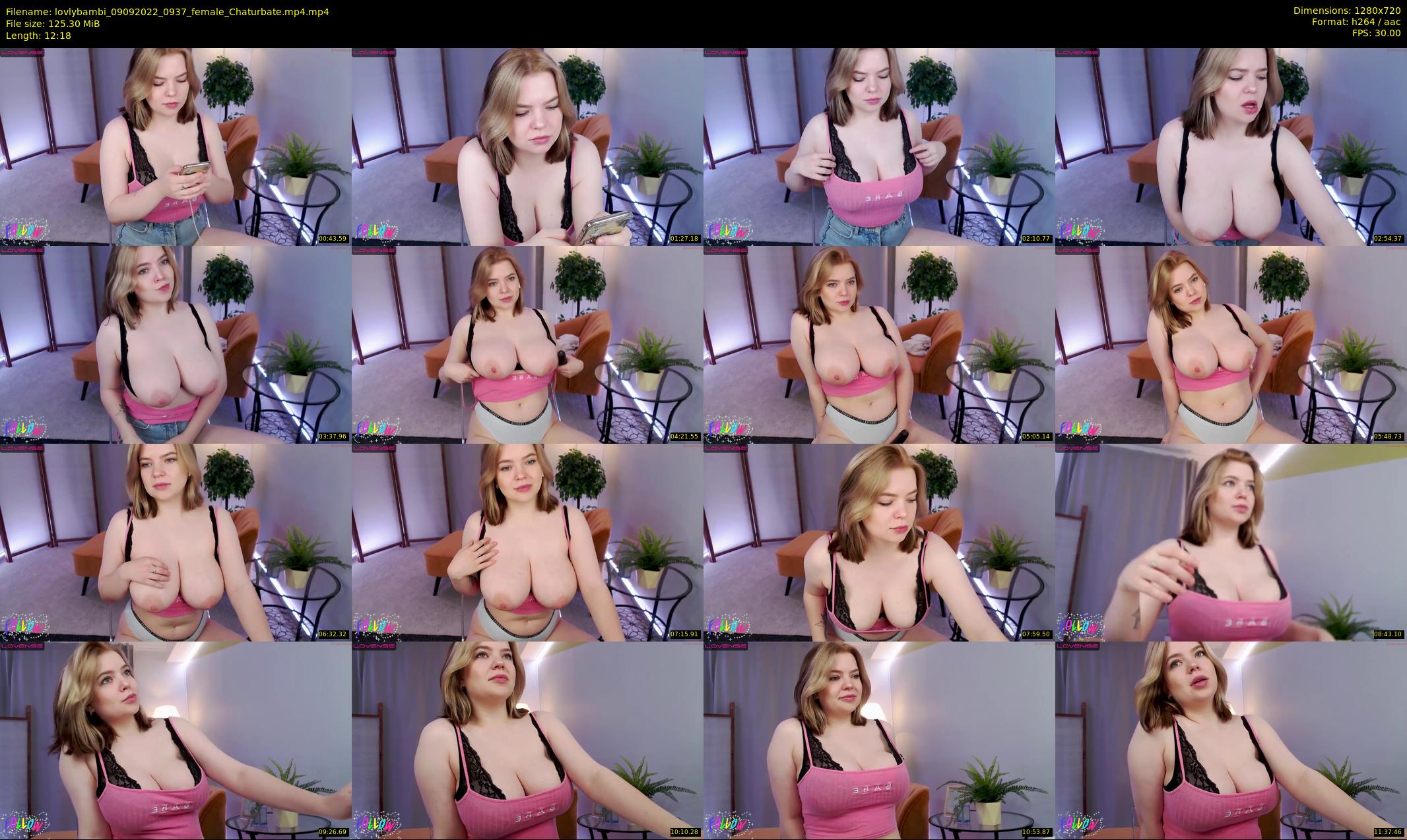 lovlybambi — 13 minute Chaturbate female cam show recording, 720p, Sep 9, 2022