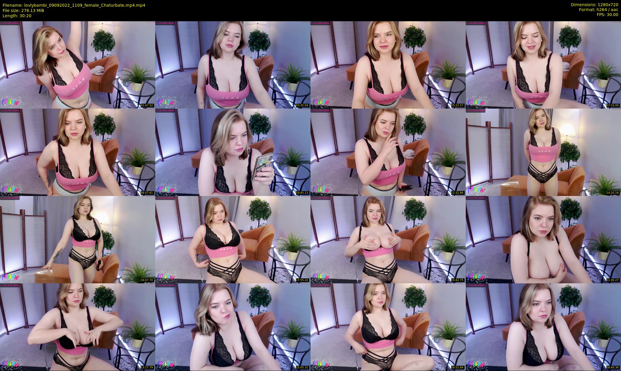 lovlybambi — 31 minute Chaturbate female cam show recording, 720p, Sep 9, 2022