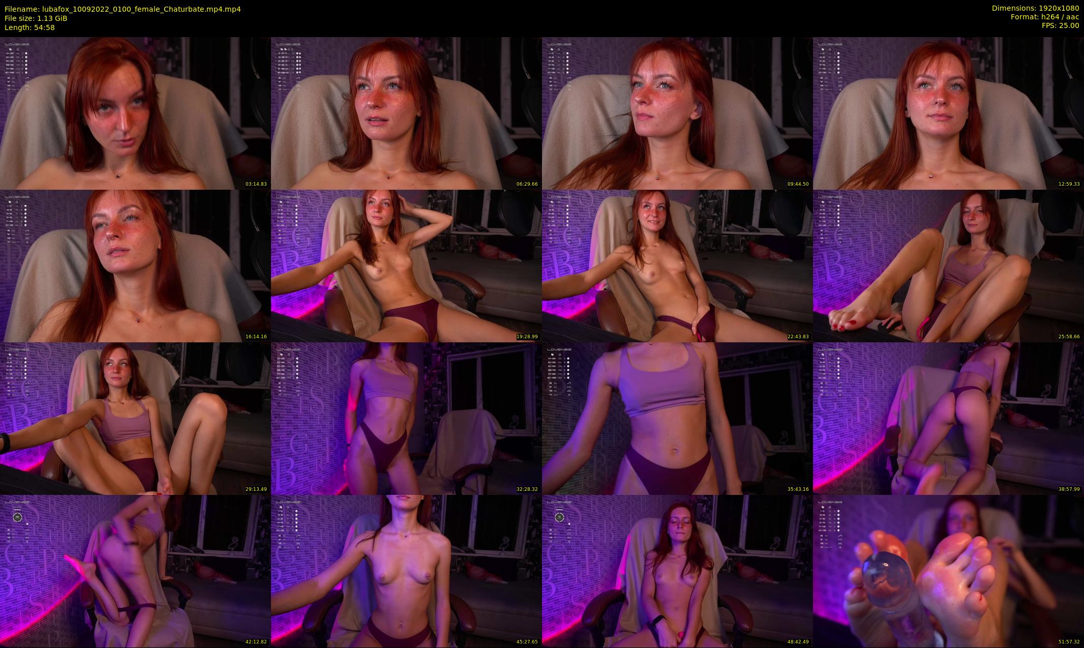 lubafox — 55 minute Chaturbate female cam show recording, 1080p, Sep 10, 2022