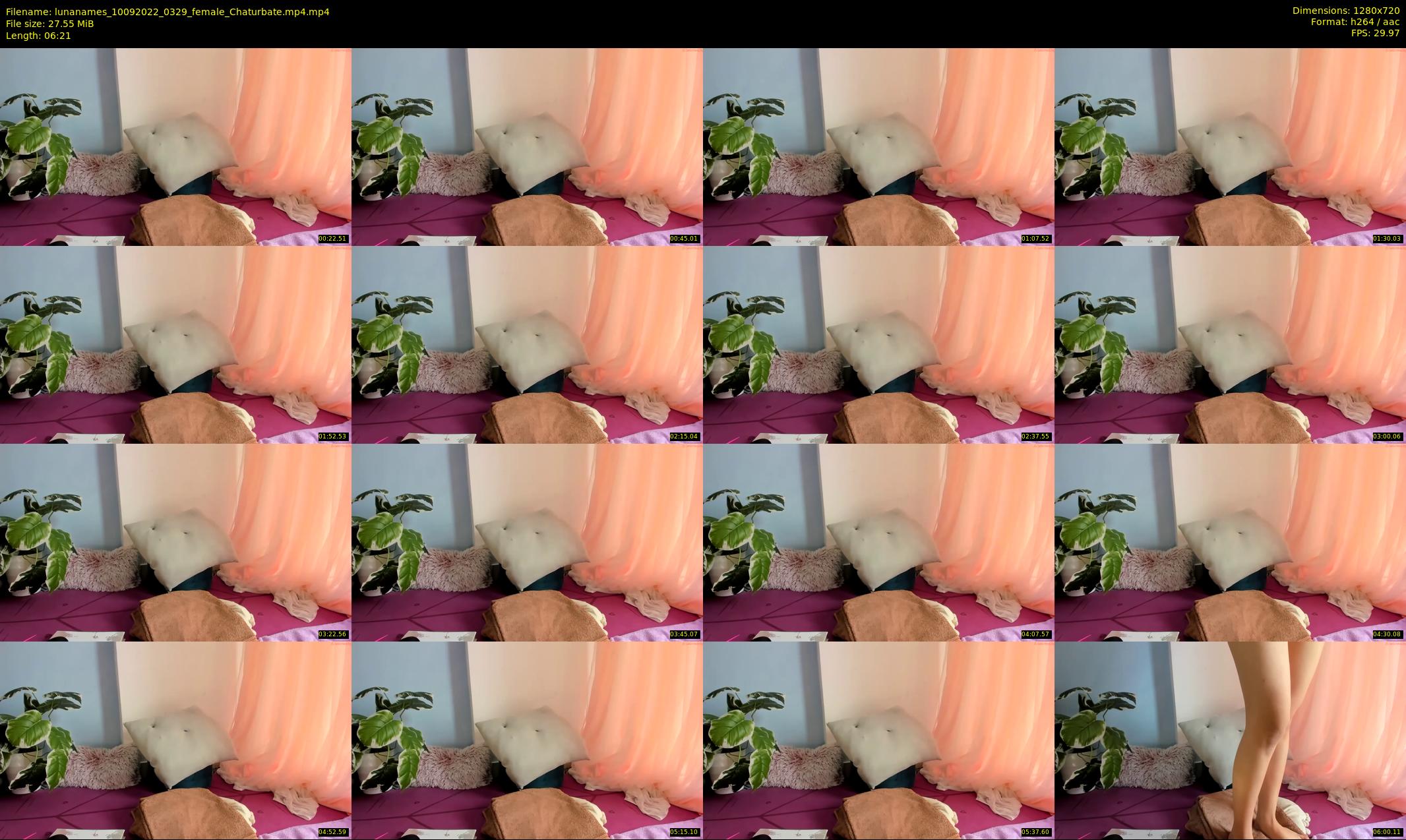 lunanames — 7 minute Chaturbate female cam show recording, 720p, Sep 10, 2022