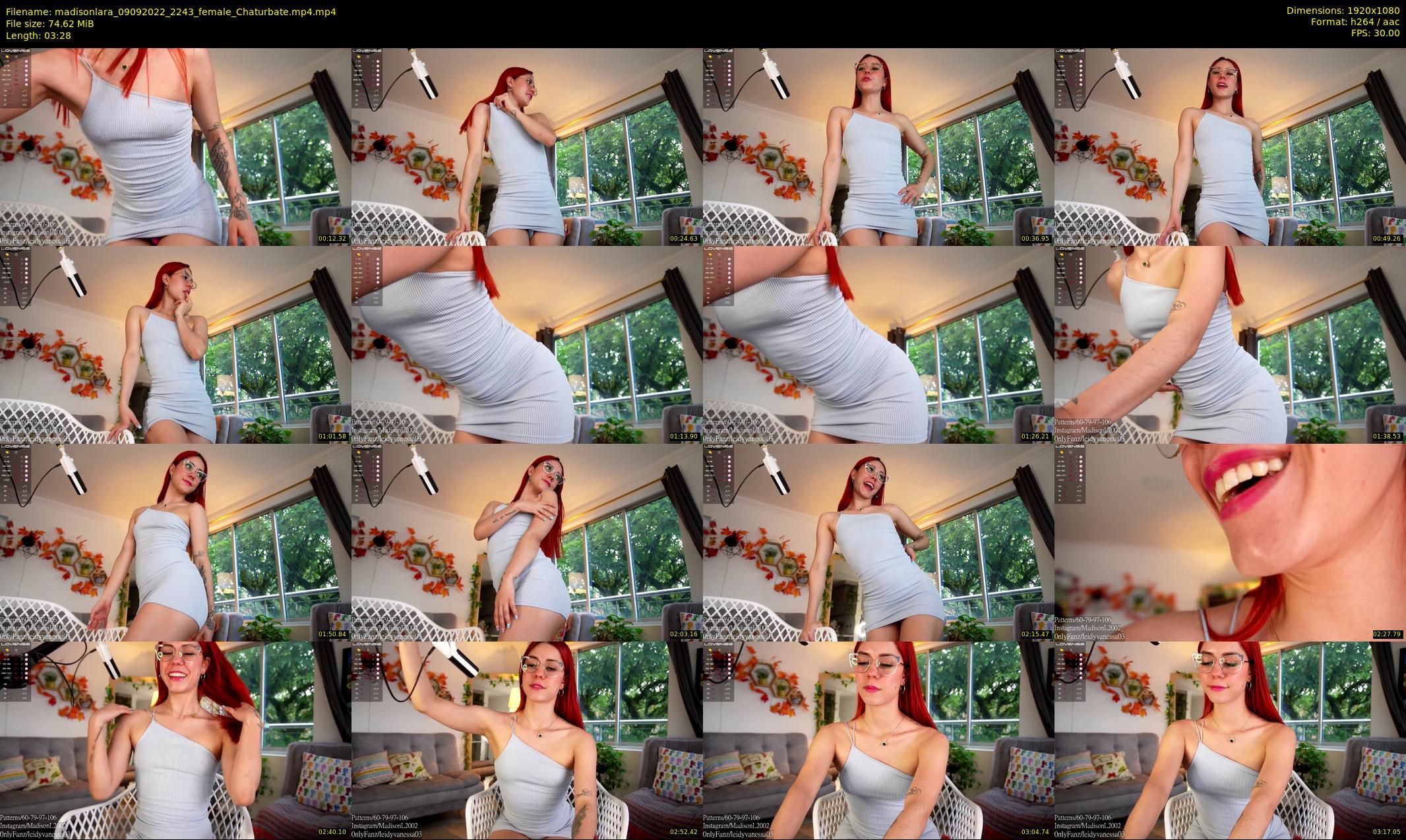 madisonlara — 4 minute Chaturbate female cam show recording, 1080p, Sep 9, 2022