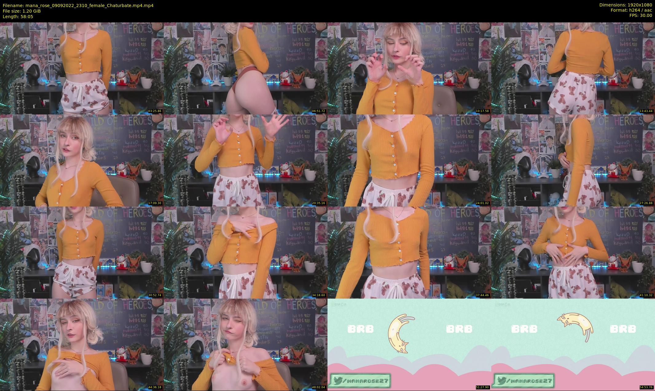 mana_rose — 59 minute Chaturbate female cam show recording, 1080p, Sep 9, 2022