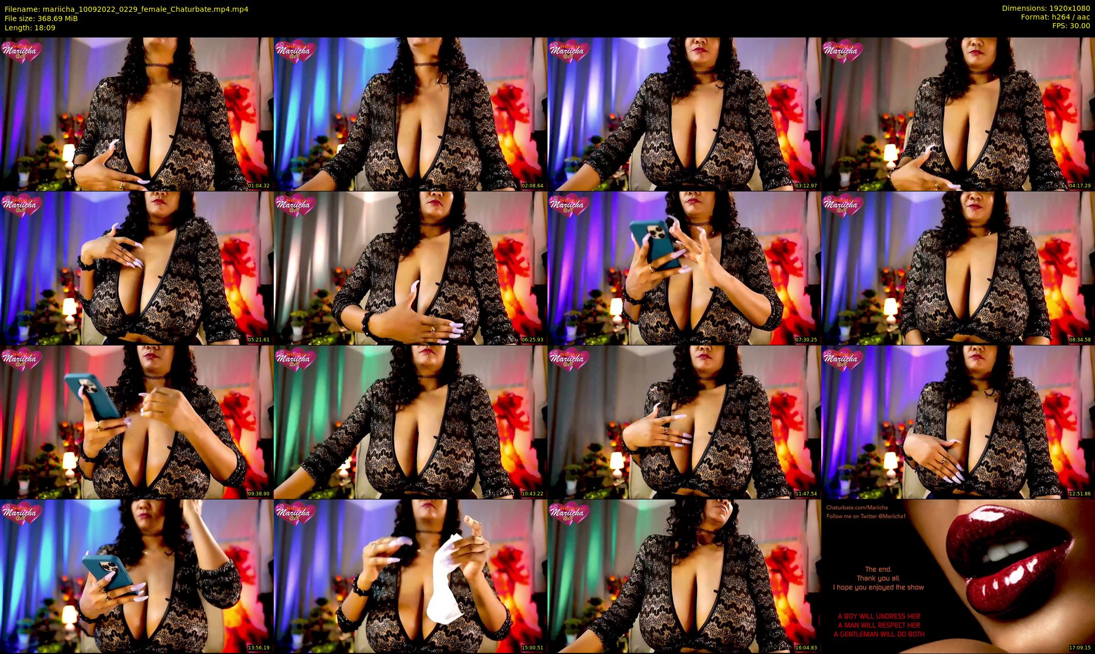 mariicha — 19 minute Chaturbate female cam show recording, 1080p, Sep 10, 2022