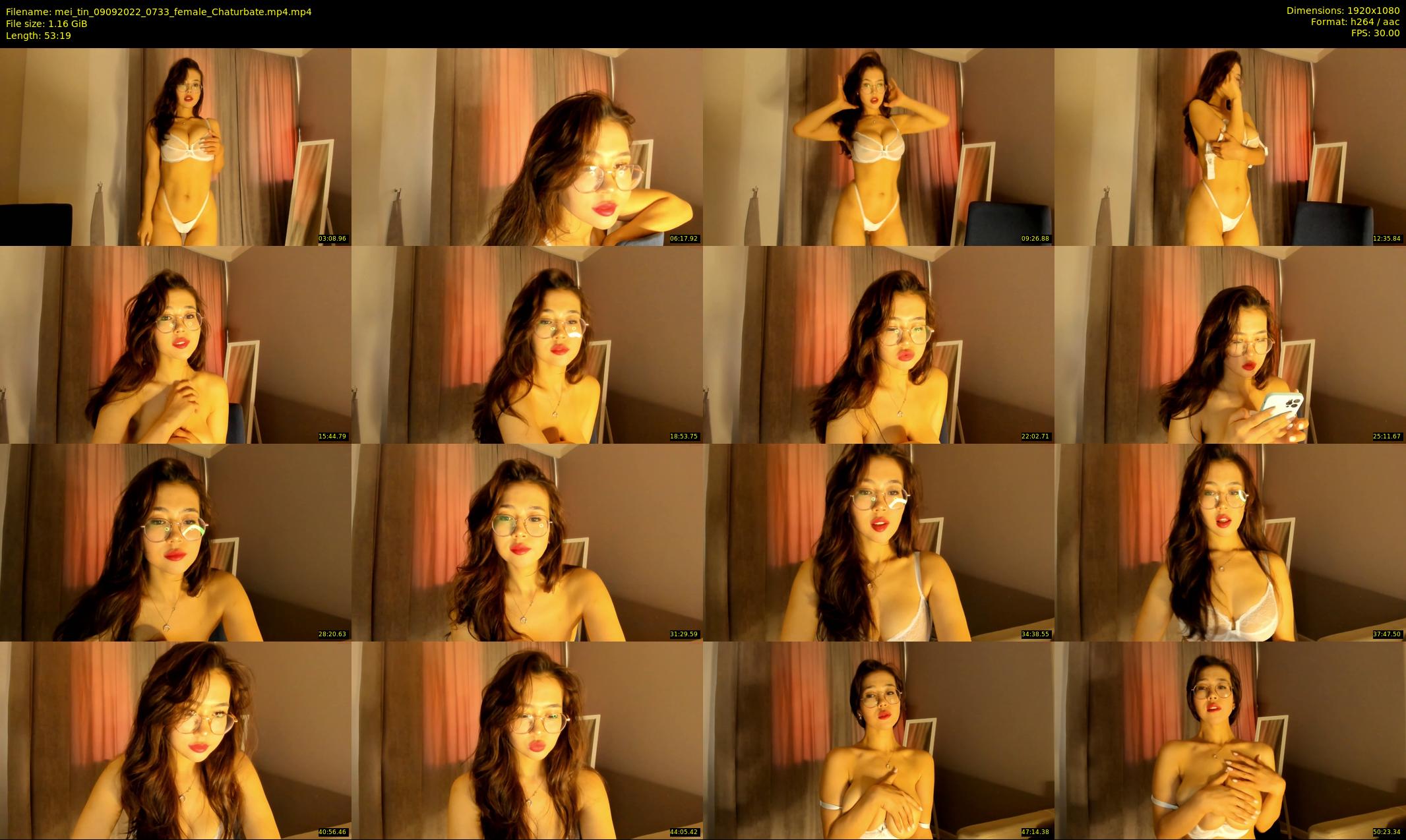 mei_tin — 54 minute Chaturbate female cam show recording, 1080p, Sep 9, 2022